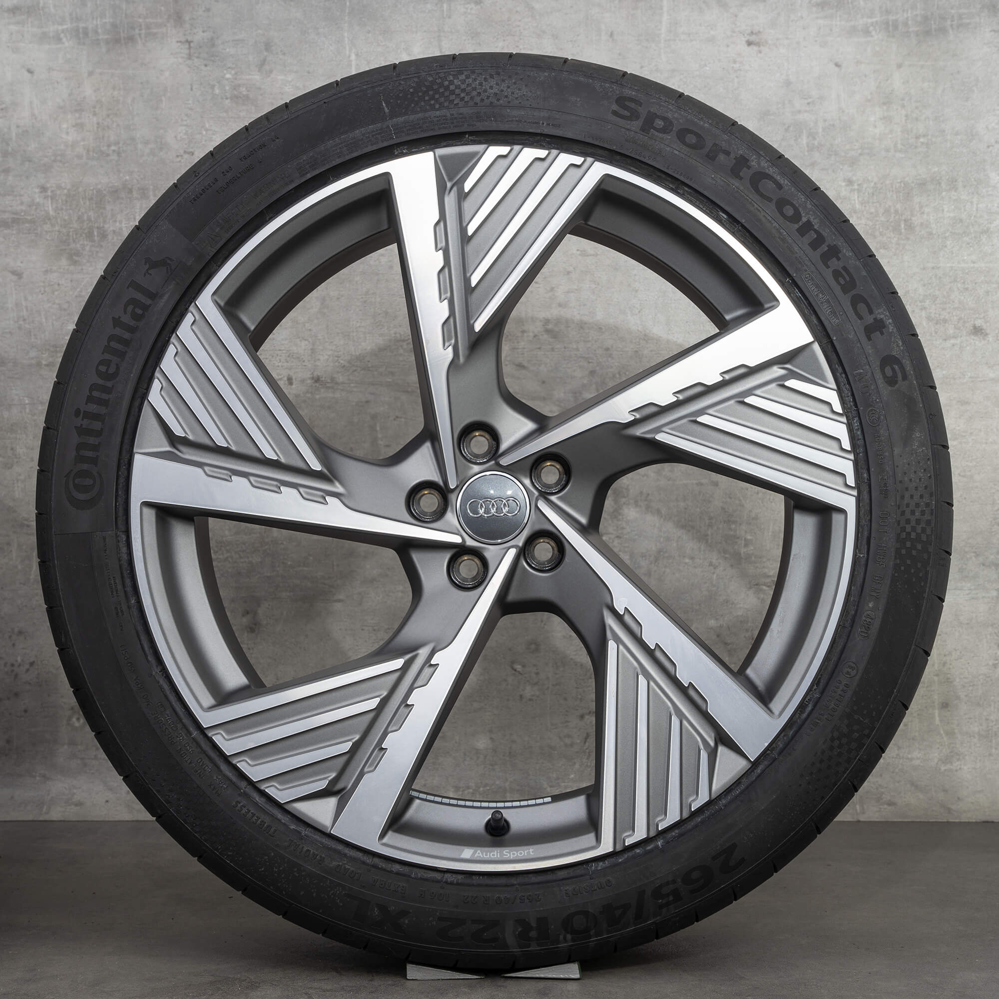 Jante Audi 22 inch e-tron GE Sportback anvelope de vară roți 4KE601025B NOU