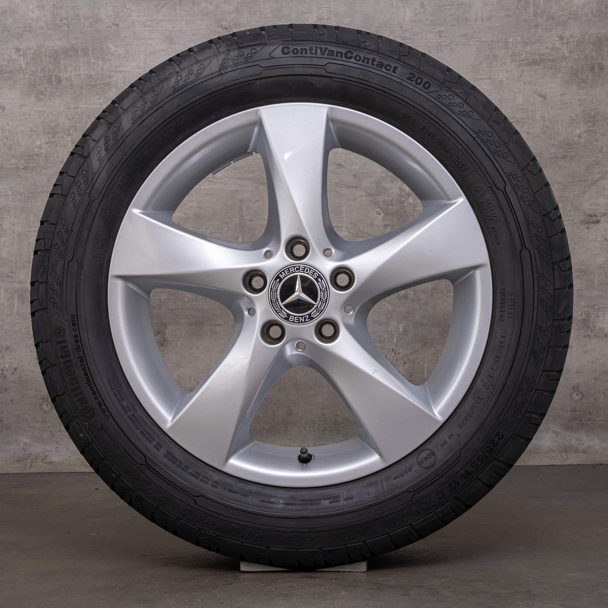 Originele Mercedes V-Klasse wielen 17 inch W447 Vito Viano zomerwielen A4474014800 zilver