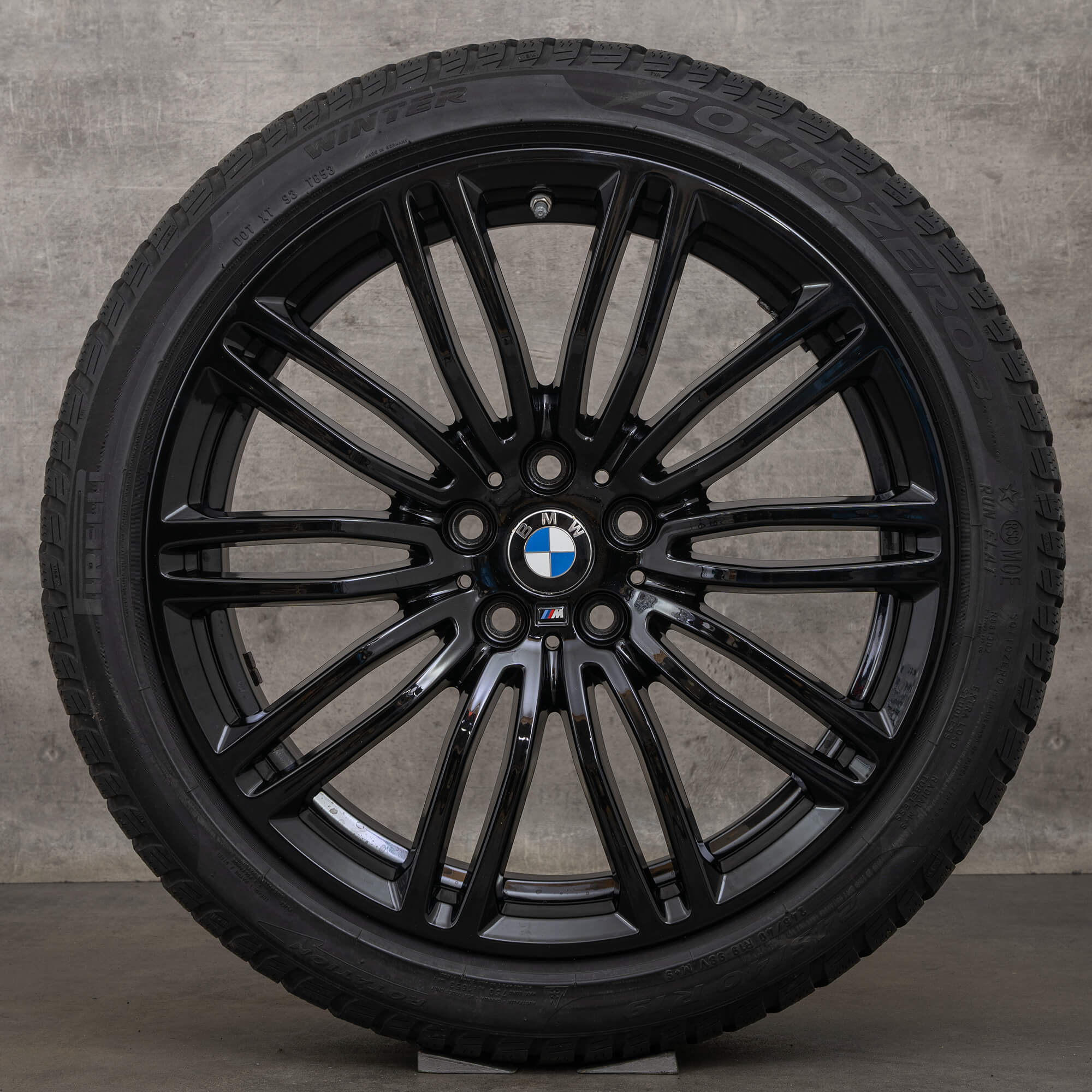 BMW 5-serie G30 G31 vinterhjul 19 tommer fælge vinterdæk 664 M 7855083 7855084
