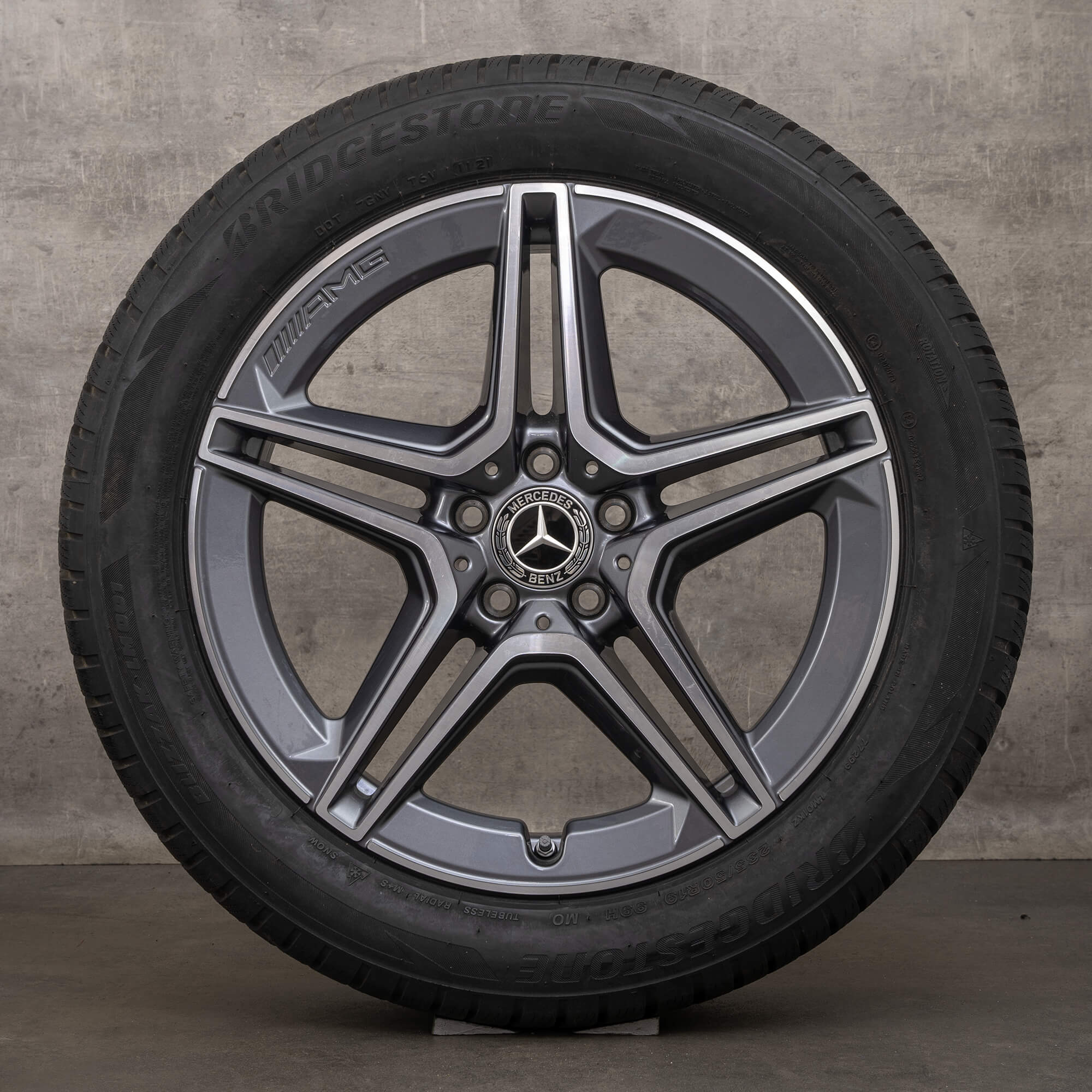 Original AMG Mercedes GLA H247 GLB X247 19 inch winter tires rims A2474011500