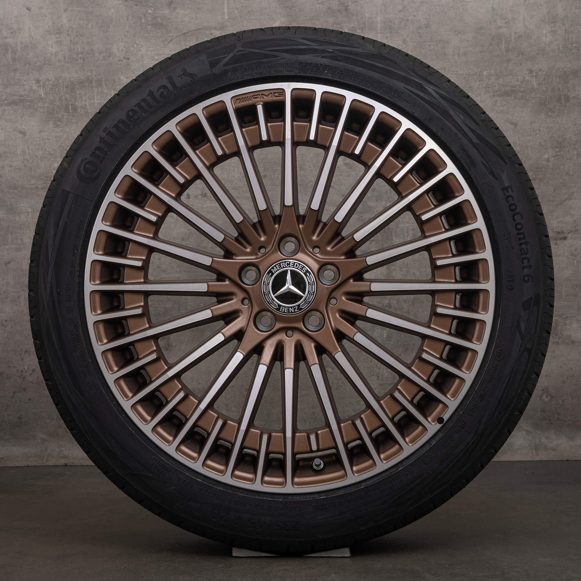 OEM AMG Mercedes EQA EQB rims 20 inch H243 X243 summer tires A2434010600 bronze matt high-sheen