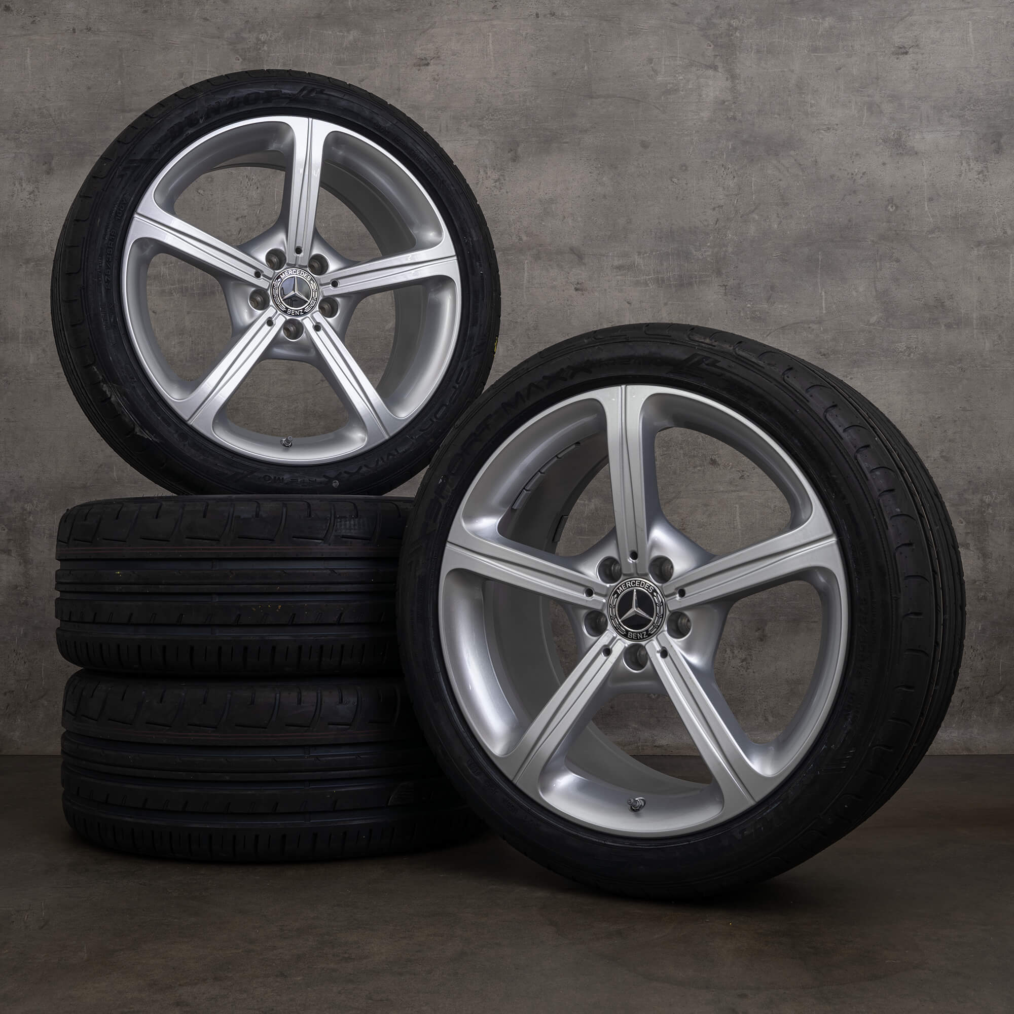 Originele Mercedes Benz CLS velgen 19 inch C257 zomerwielen A2574011000 A2574011100 zilver