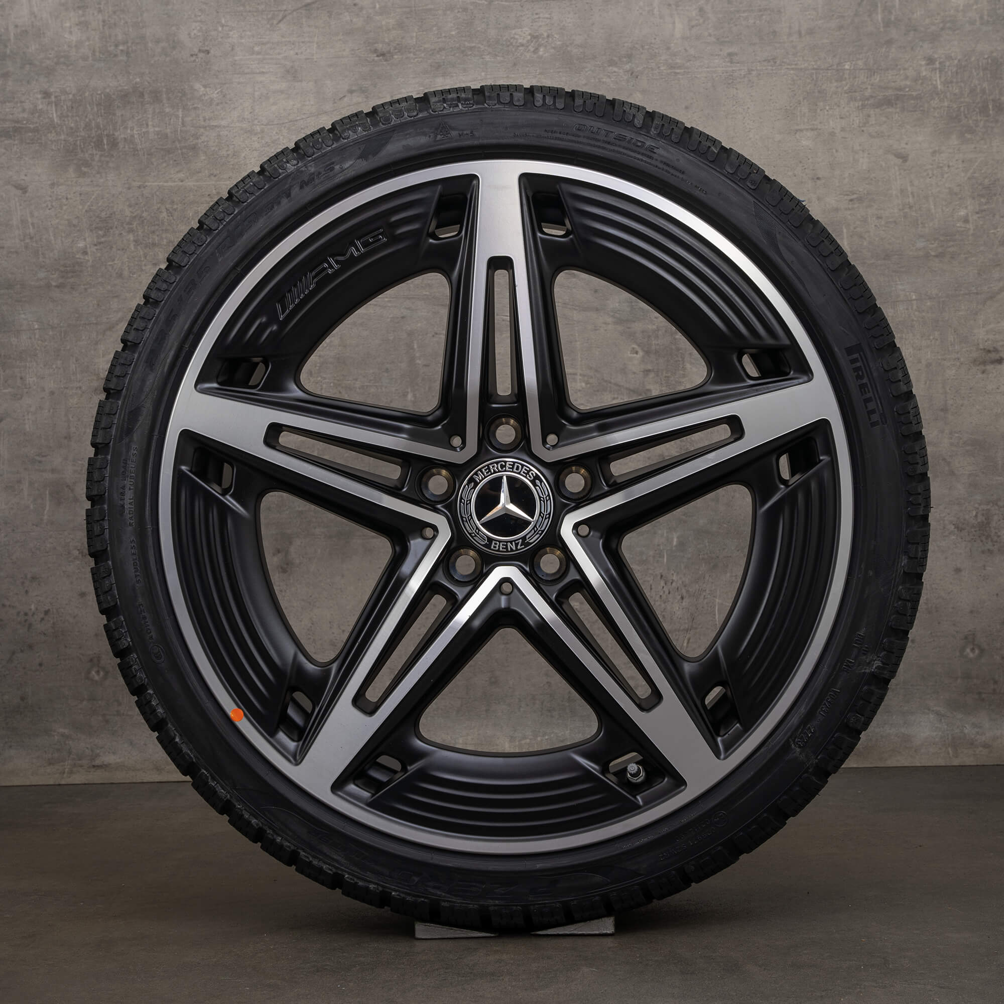 Originele Mercedes Benz A-Klasse A35 AMG winterwielen 19 inch W177 V177 velgen A1774014400 zwart hoogglans NIEUW