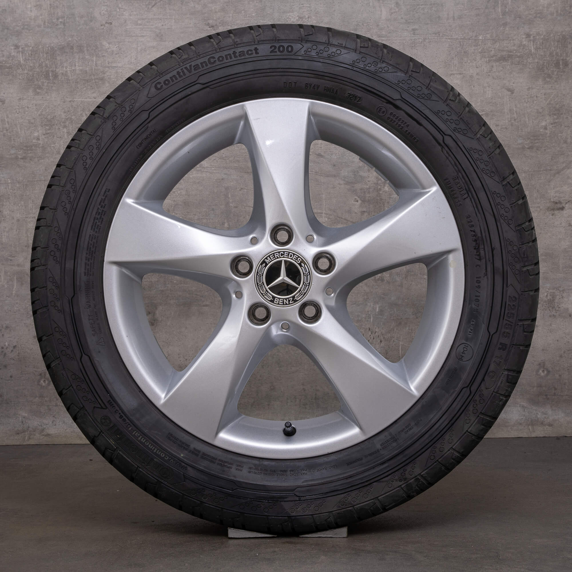 Originele Mercedes V-Klasse wielen 17 inch W447 Vito Viano zomerwielen A4474014800 zilver