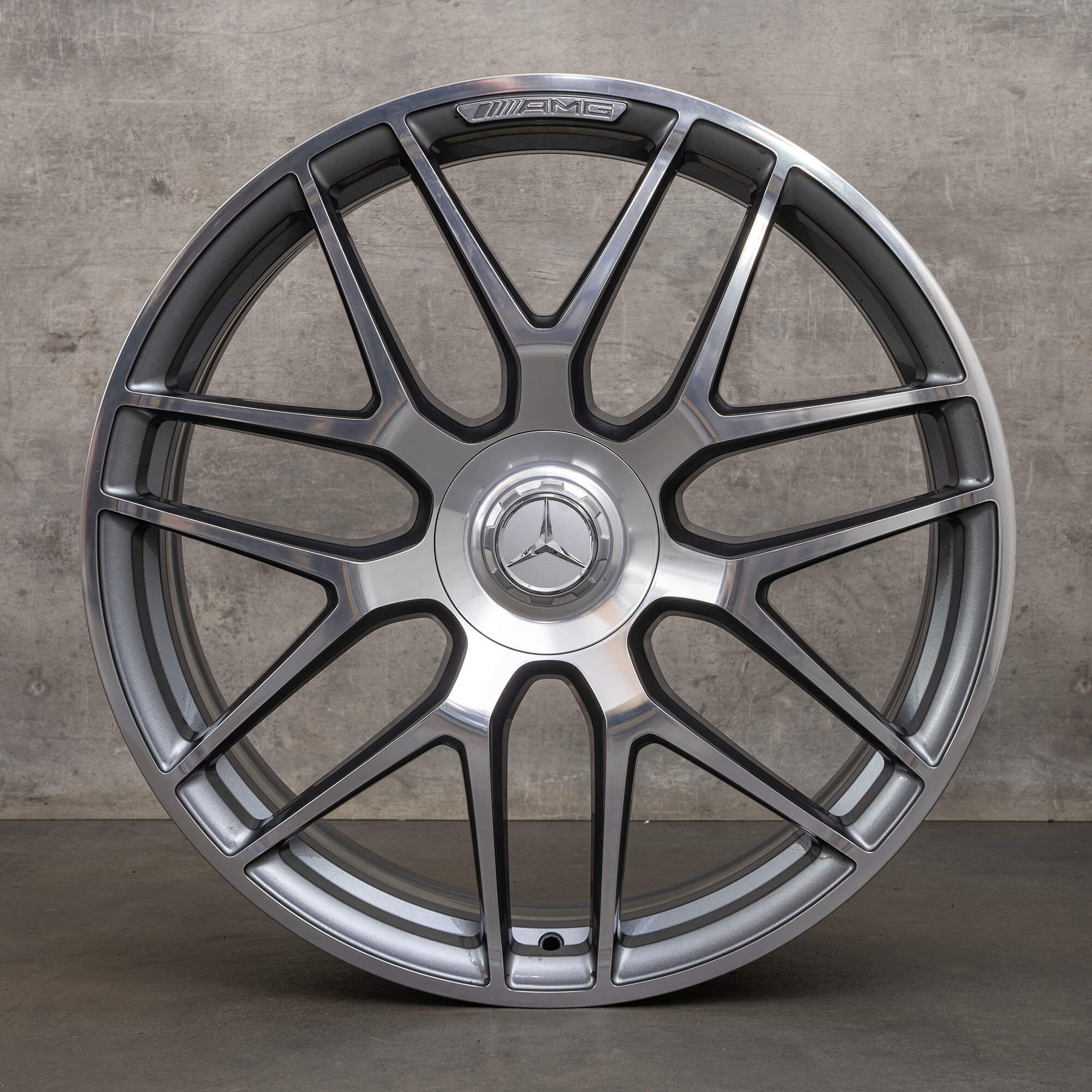 OEM AMG Mercedes Benz GLE 53 63 22 inch rims X167 C167 Hybrid A1674015601 A1674015701 himalaya grey high-sheen