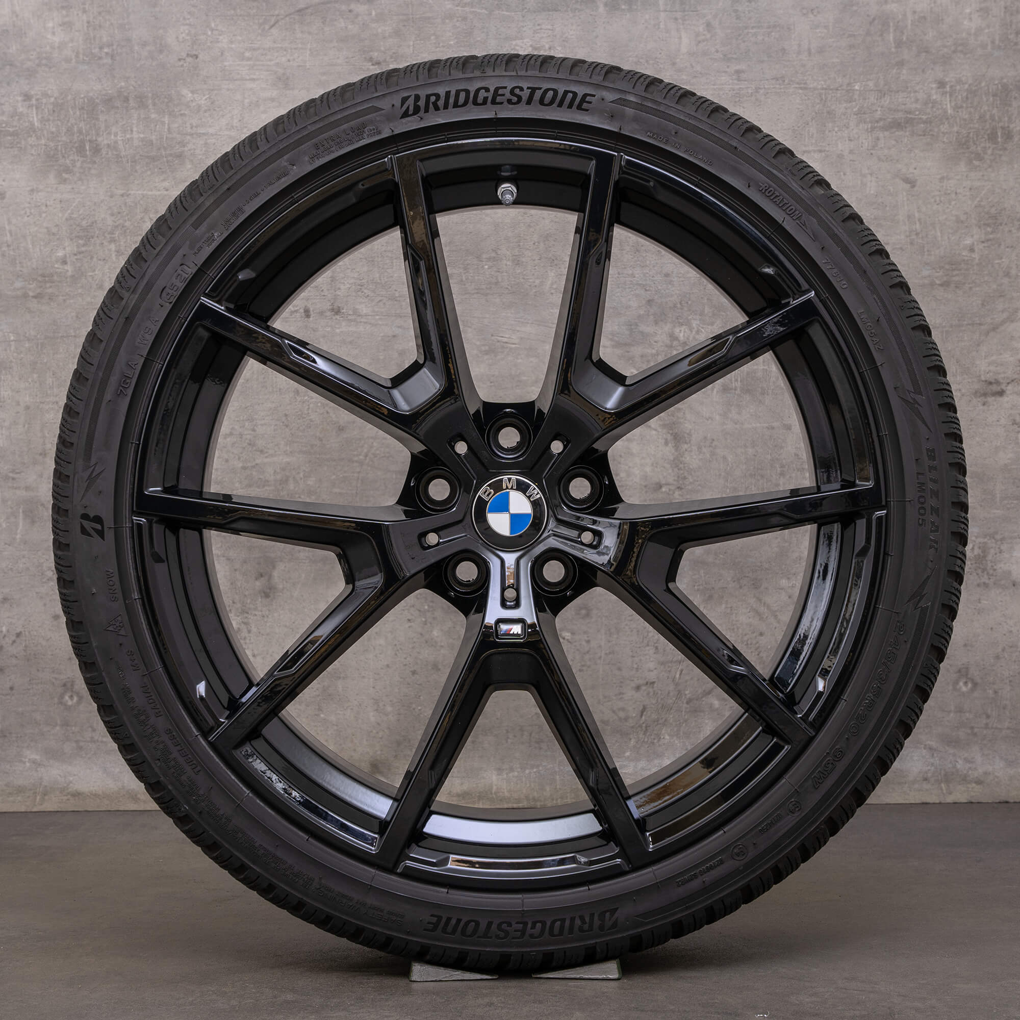 Jantes de inverno completas originais BMW Série 8 20 polegadas G14 G15 G16 jantes 8097240 8097241 728 M jet black