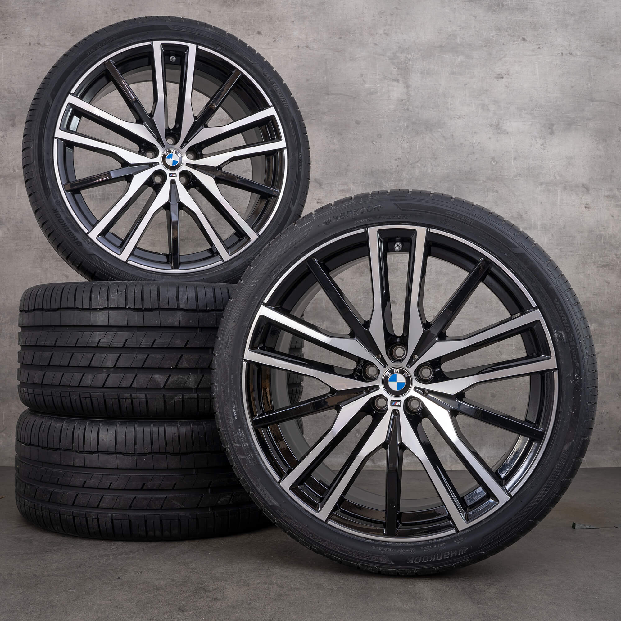 Jante BMW 22 inch X5 G05 X6 G06 stil M742 roți de vară anvelope vară