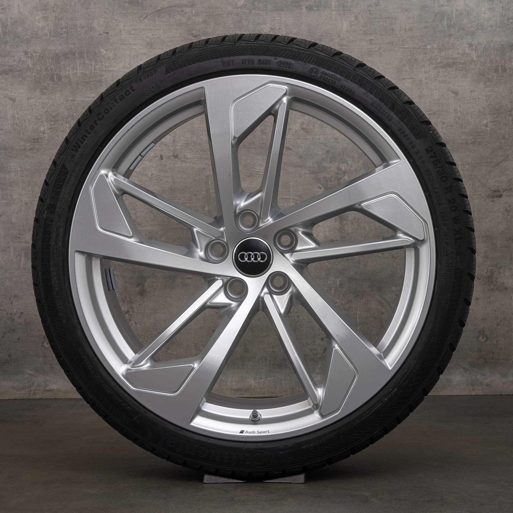 Jante originale Audi RS4 RS5 iarna 20 inch B9 8W F5 jante Trapezoid 8W0601025CN argintiu