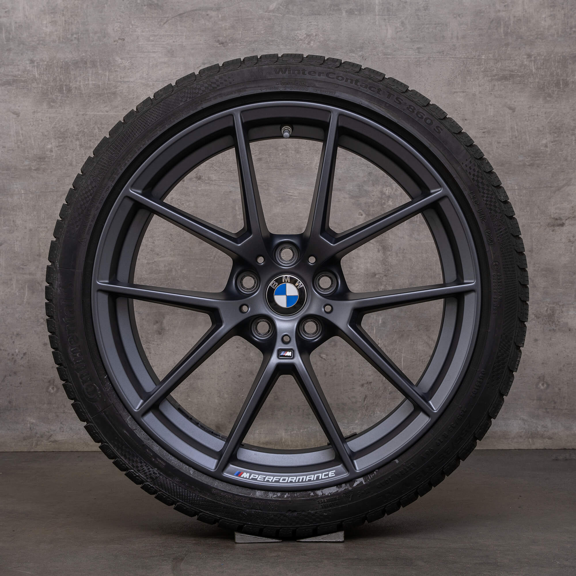 Original BMW Serie 2 3 4 llantas completas de invierno 19 pulgadas G42 G20 G21 G22 G23 898 M 6895390 6895391 gris férrico