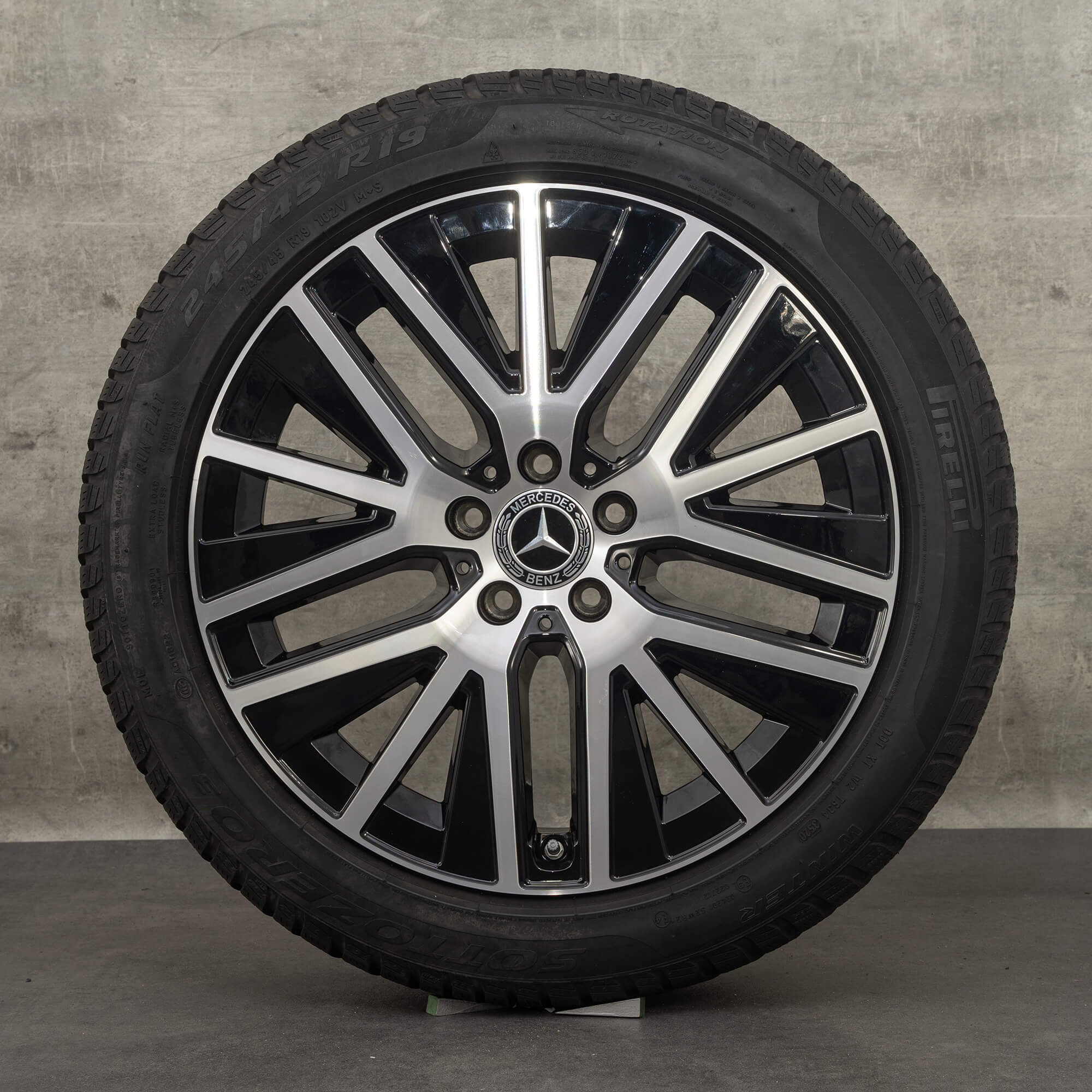 Originele Mercedes Benz E-Klasse winterwielen 19 inch ALL-Terrain X213 velgen A2534014900 zwart NIEUW