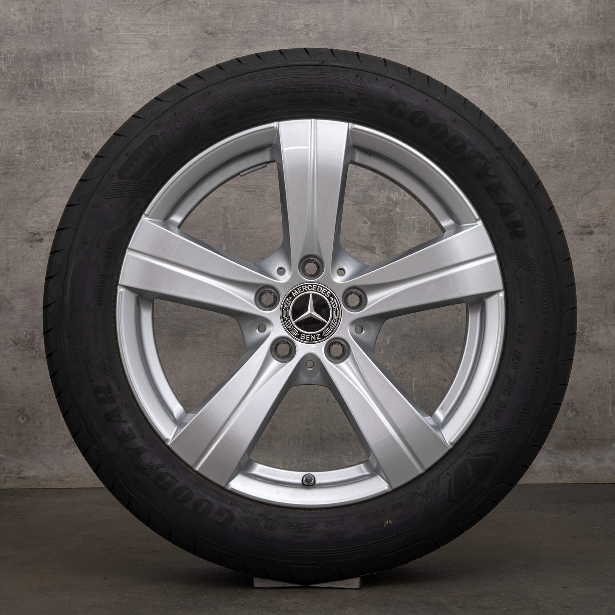 OEM Mercedes Benz C-Class Hybrid rims 17 inch W206 S206 C300e C300de C400e summer wheels A2064017200 A2064014600 silver