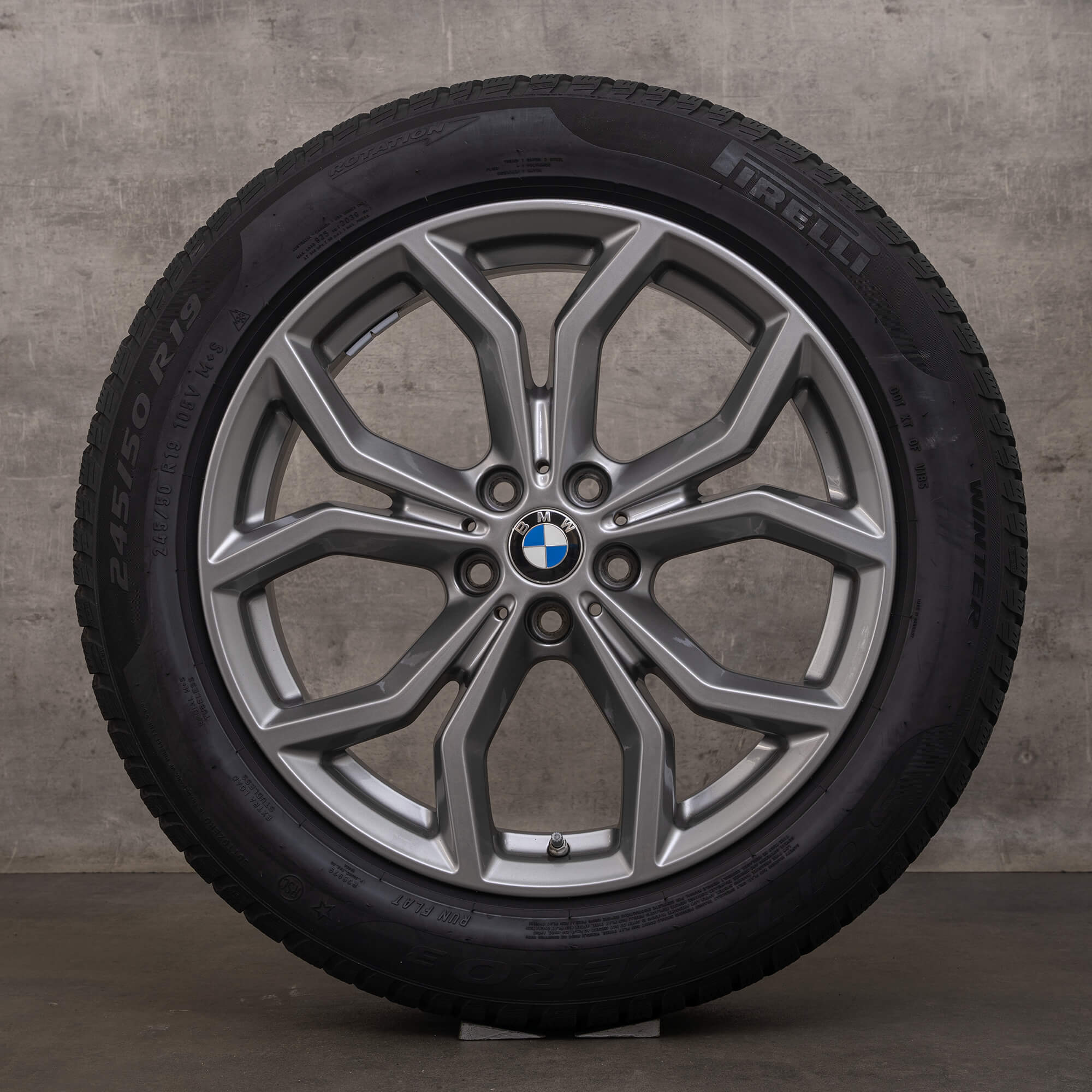 OEM BMW X3 X4 rims 19 inch G01 G02 winter wheels 6877328 Styling 694 ferricgrey