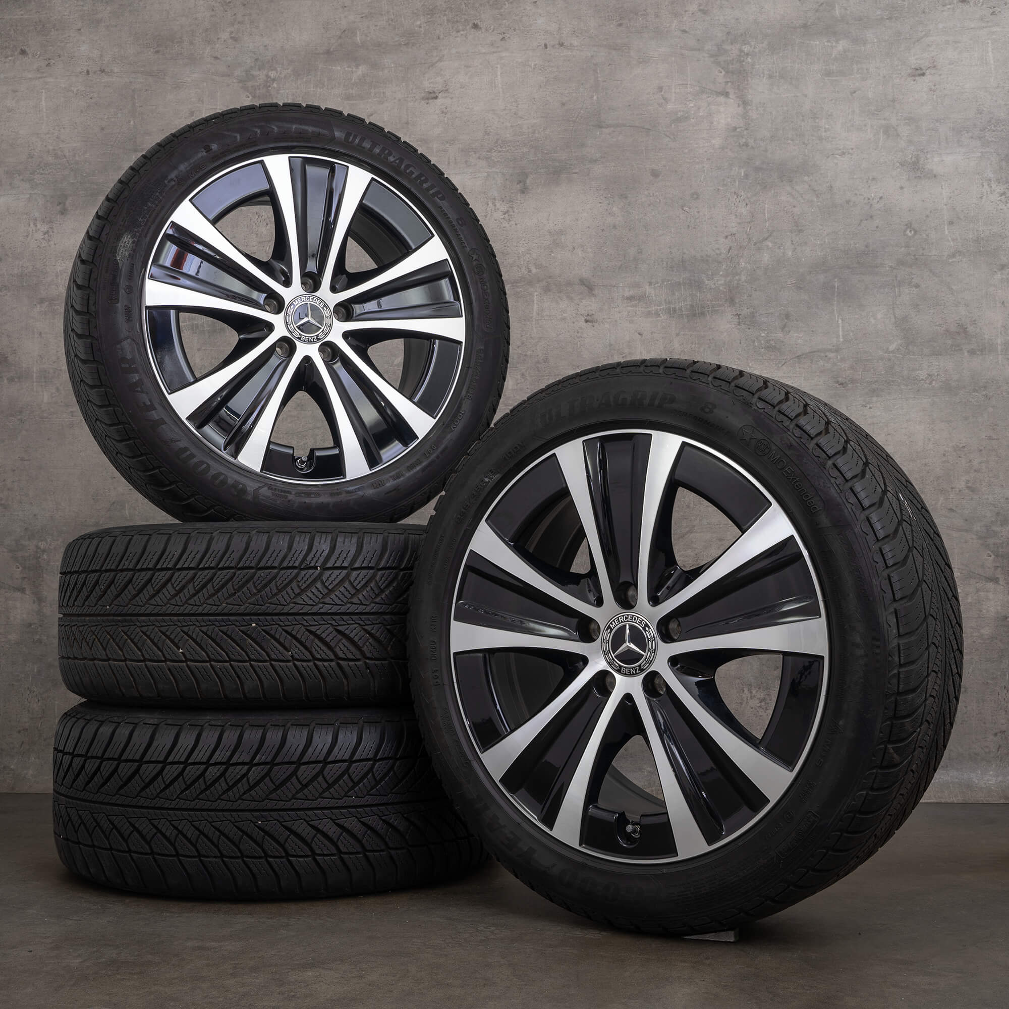 Originele Mercedes Benz E Klasse winterwielen 18 inch W213 S213 C238 A238 velgen A2134013700 zwart