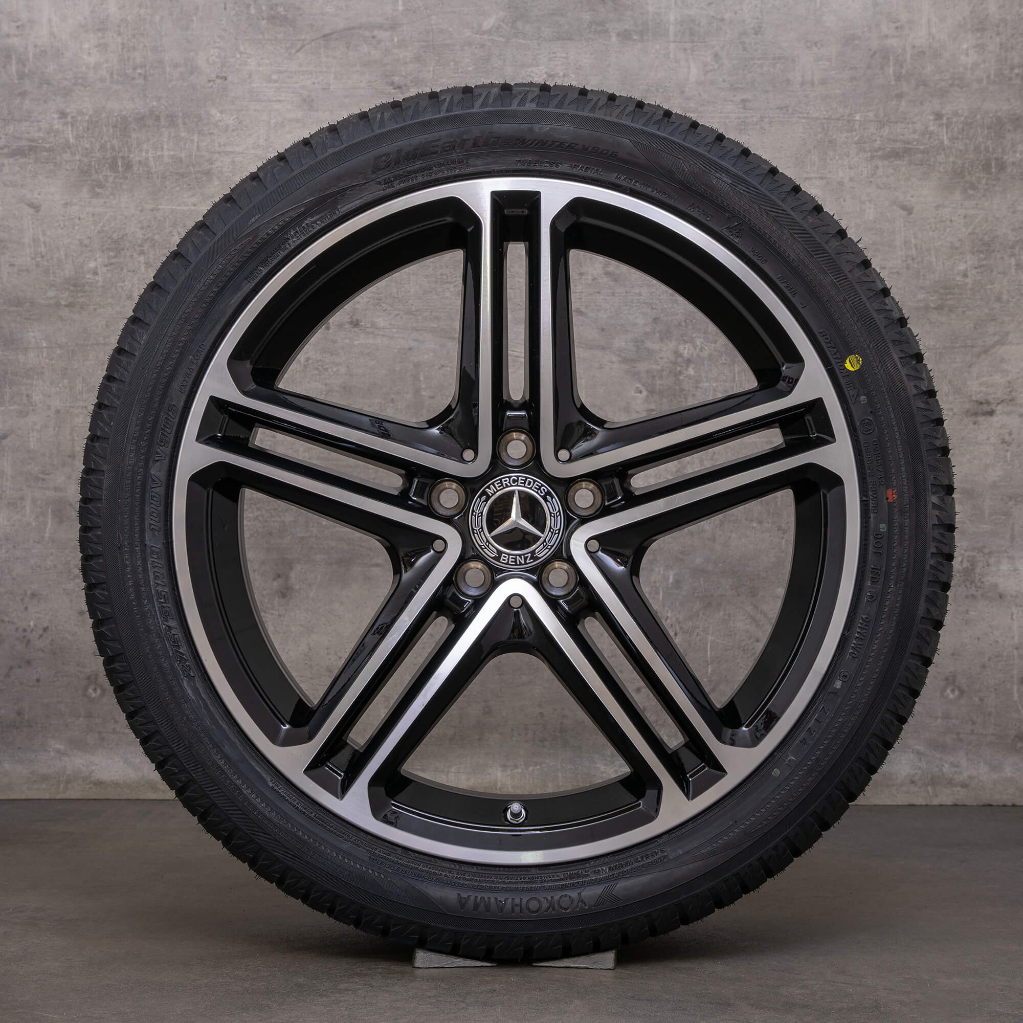 Originální zimni alu kola Mercedes CLS 19" disky C257 A2574011200 A2574011300 černé lesklé soustružené NOVÉ