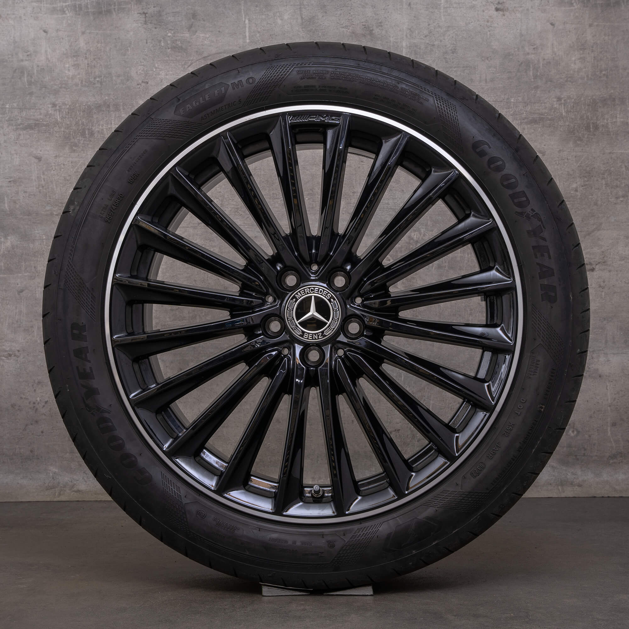 OEM Mercedes Benz GLC AMG winter wheels 20 inch X254 C254 rims A2544010800 black glossy turned