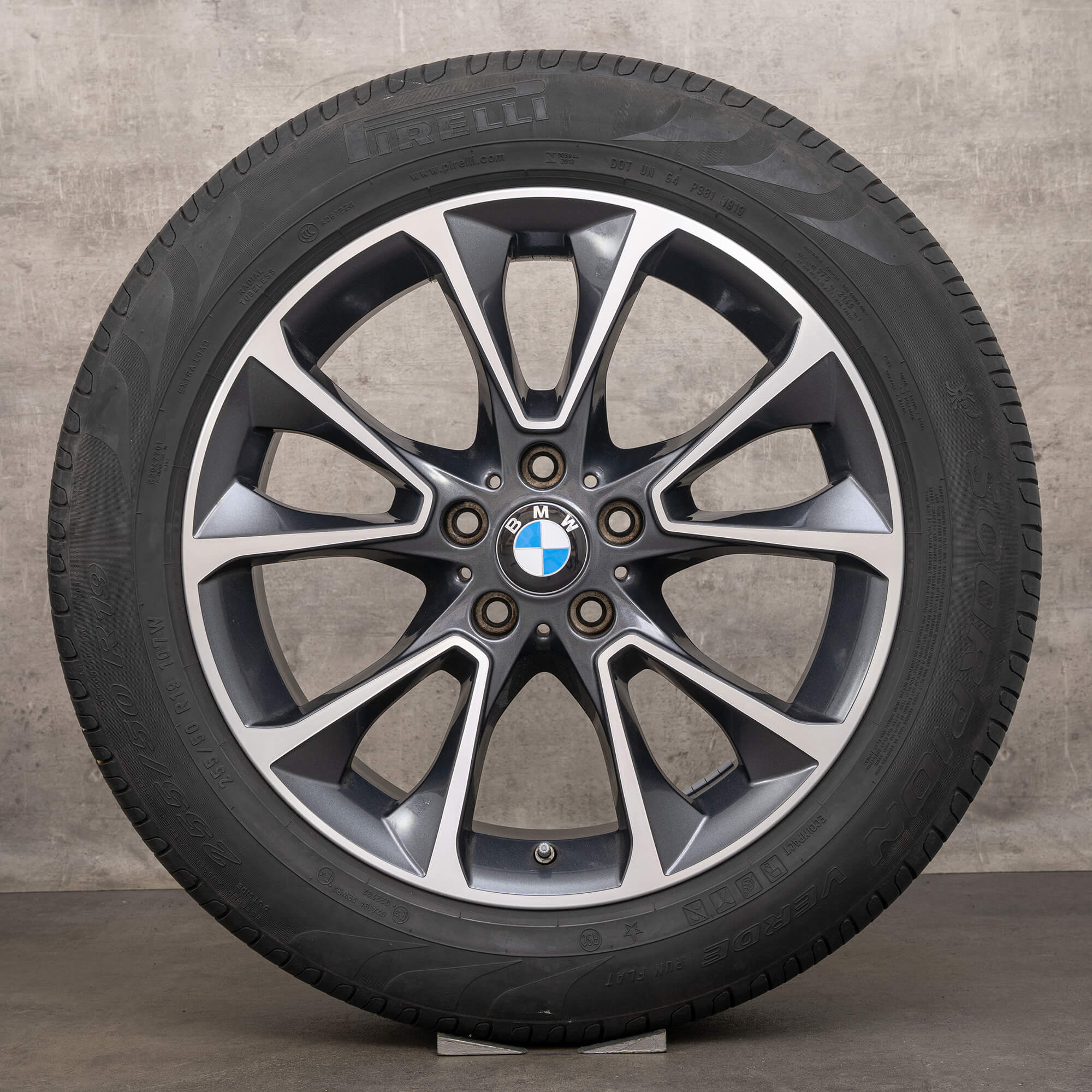 BMW X5 E70 F15 sommerhjul sommerdekk 19-tommers felger styling 449 6853955