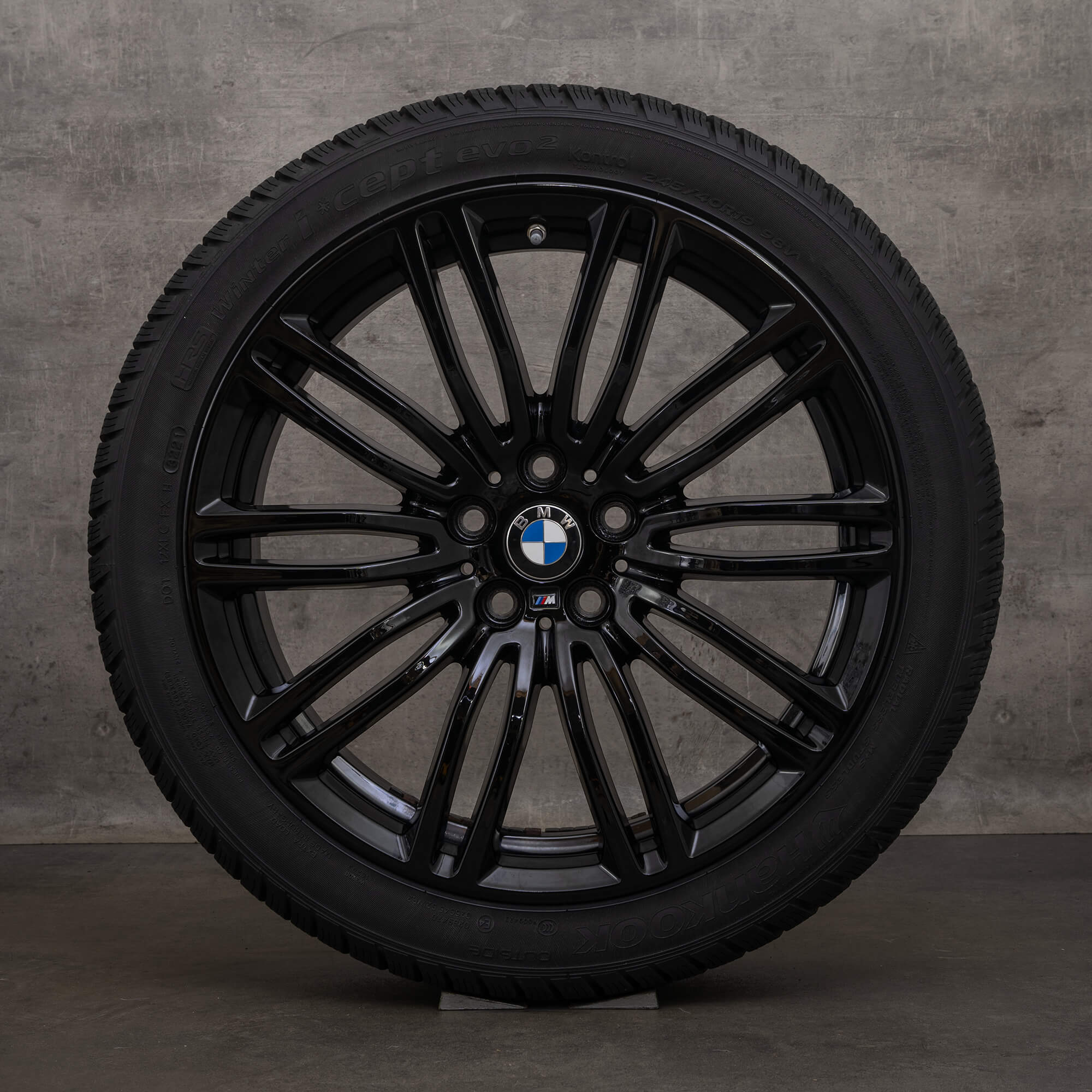 Originální zimni alu kola BMW řady 5 19 palcové ráfky G30 G31 styl 664 M 7856925 černá