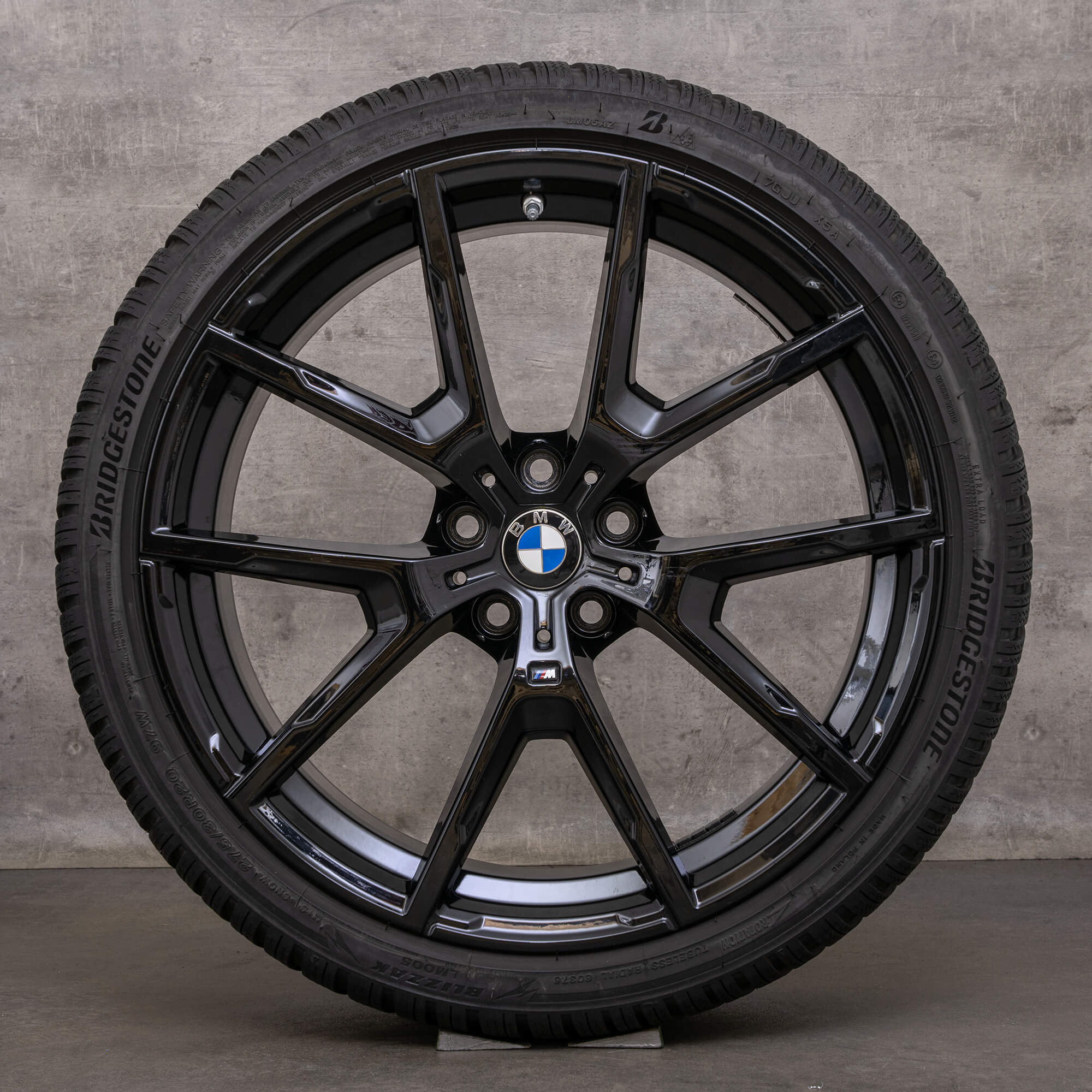 Jantes de inverno completas originais BMW Série 8 20 polegadas G14 G15 G16 jantes 8097240 8097241 728 M jet black