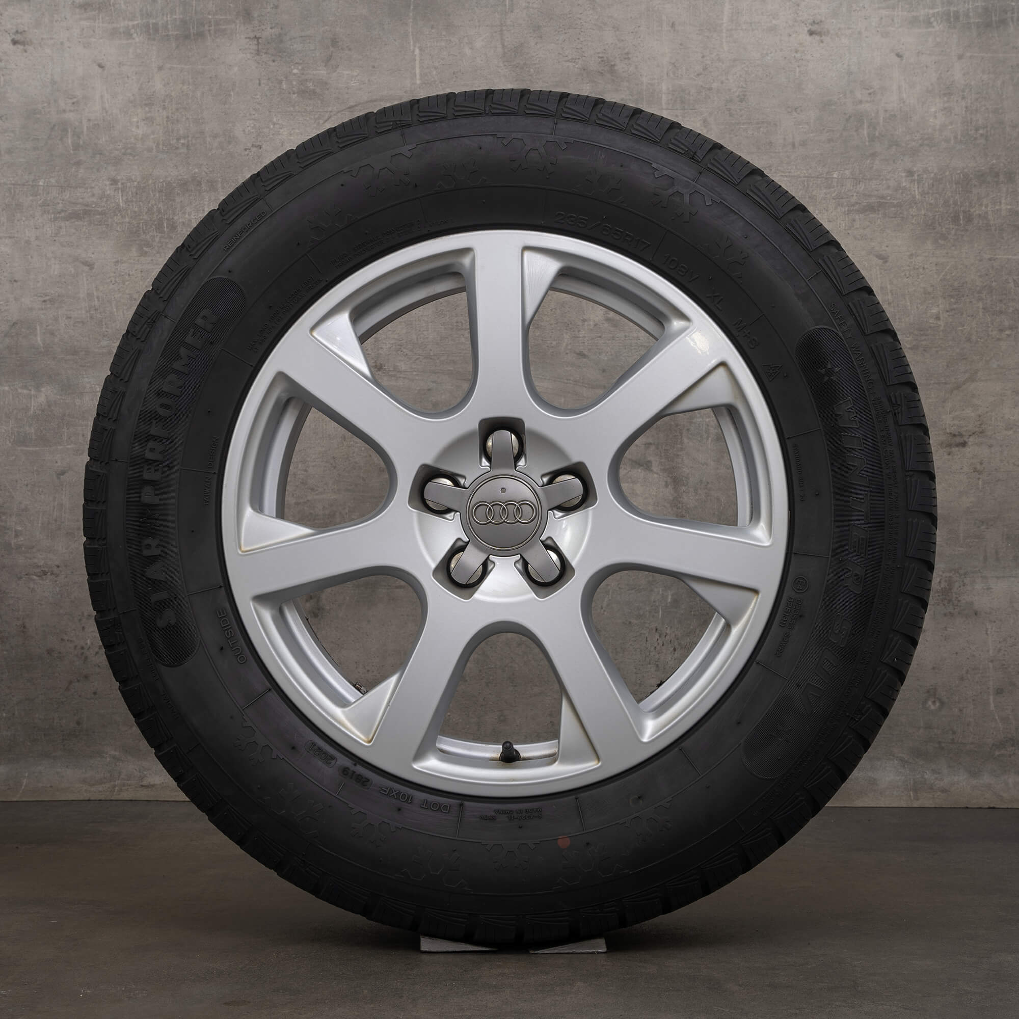 Jante originale Audi Q5 iarna 17 inch 8R jante 8R0601025E argintiu