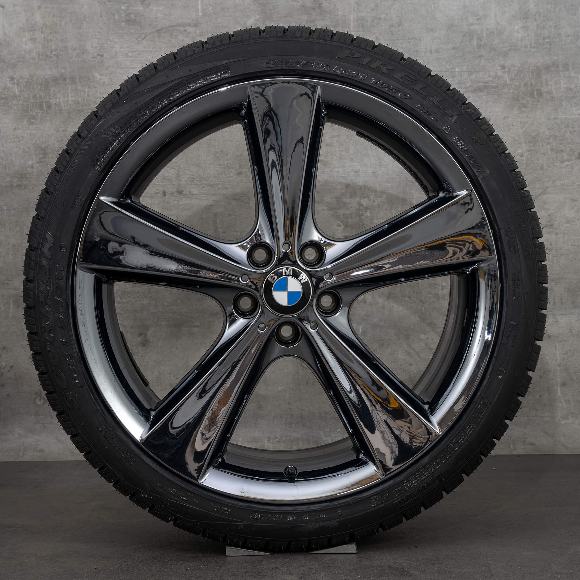 BMW 21 inch rims X6 E71 winter wheels 128 6859425 6859426 liquid black NEW