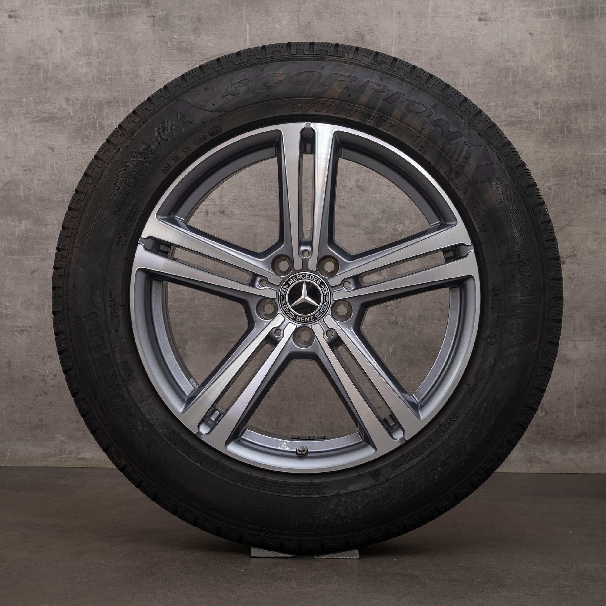 Jantes hiver d'origine Mercedes Benz GLC 18 pouces X253 C253 jantes pneus A2534014500 gris himalaya