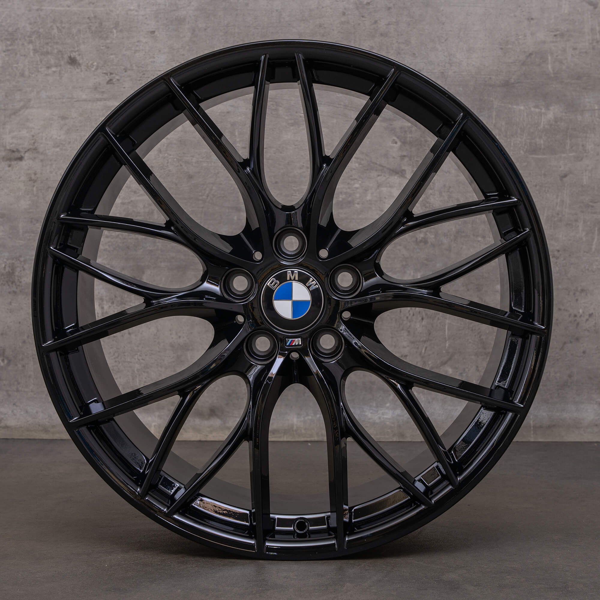 Original BMW Seria 3 4 jante 20 inch F31 F32 F33 Gran Coupe F36 Styling 405 M 6796264 6796265 negru lucios