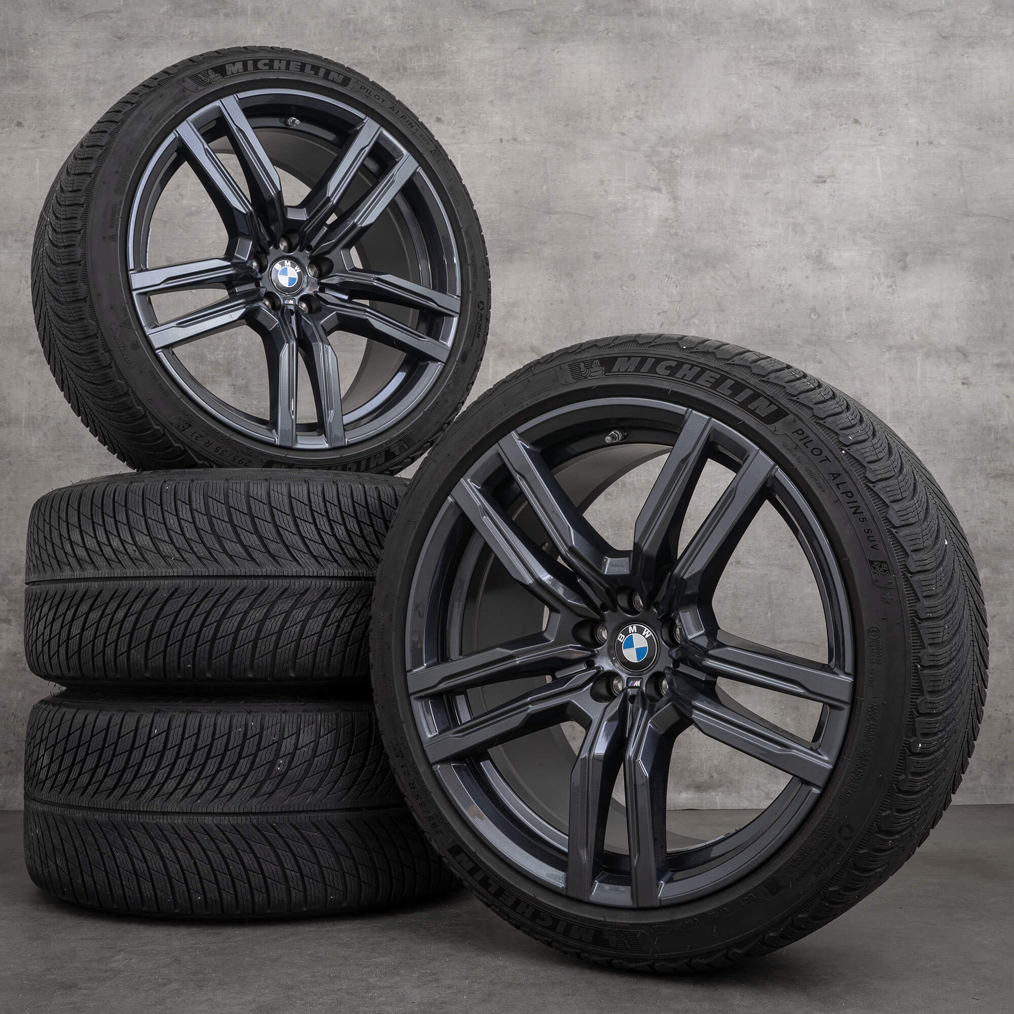 BMW X5M F95 X6M F96 winter wheels 21 inch rims 808 M tires