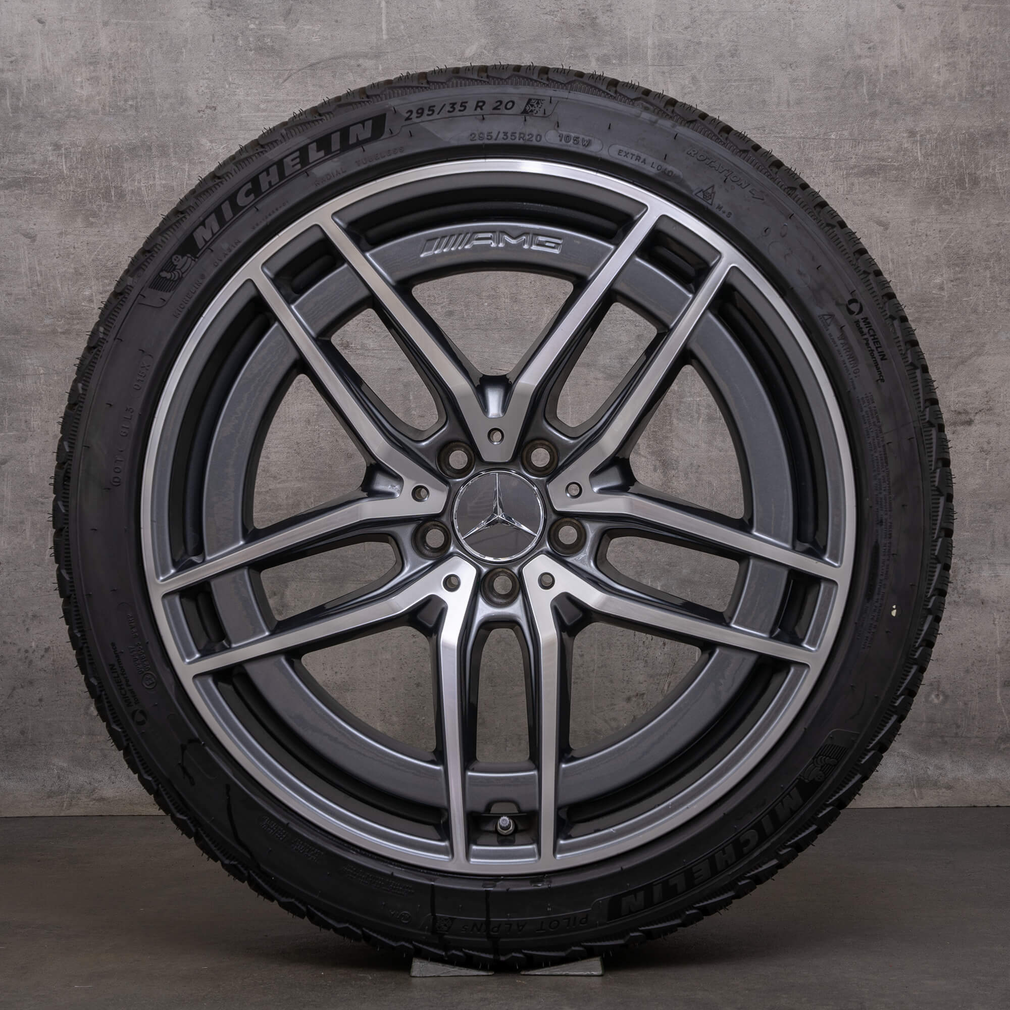 Original AMG Mercedes Benz SL 43 55 63 roues d'hiver 20 pouces R232 jantes A2324012100 A2324012200 himalaya grey brillant