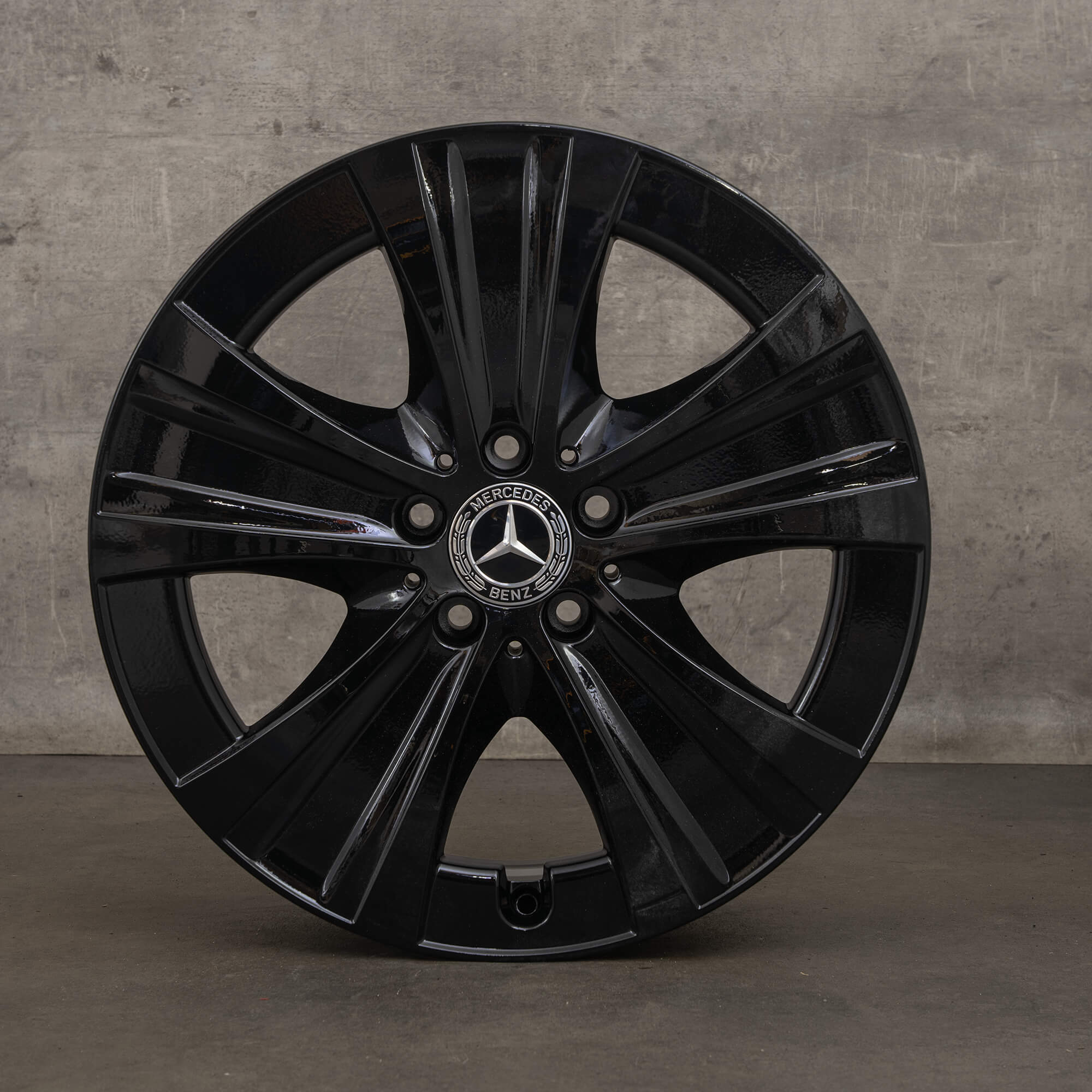 OEM Mercedes Benz E-Class rims 18 inch W213 S213 C238 A238 A2134013700 black high gloss