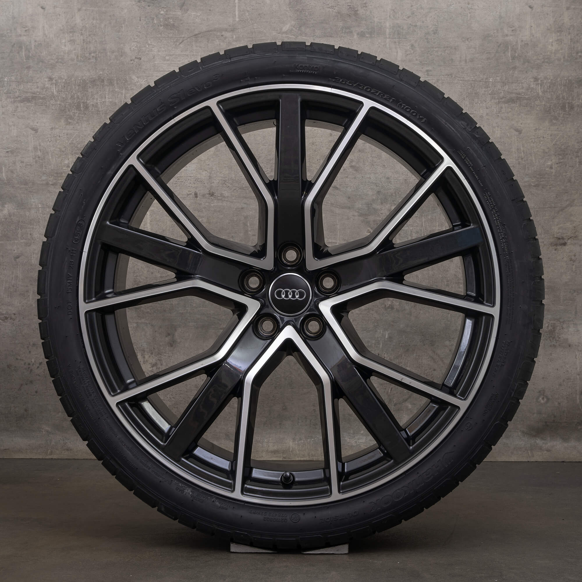 OEM Audi RS6 rims 21 inch 4G C7 summer tires 4G0601025CL Performance anthracite high-sheen