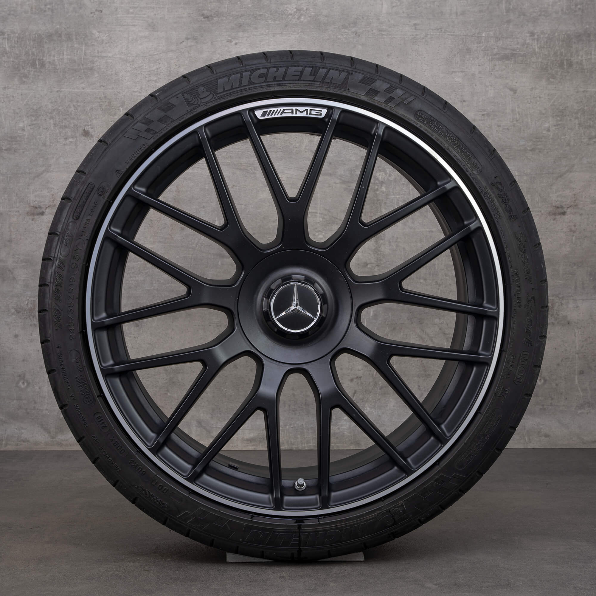 AMG 19 inch rims Mercedes Benz C63 S W205 S205 summer tires wheels