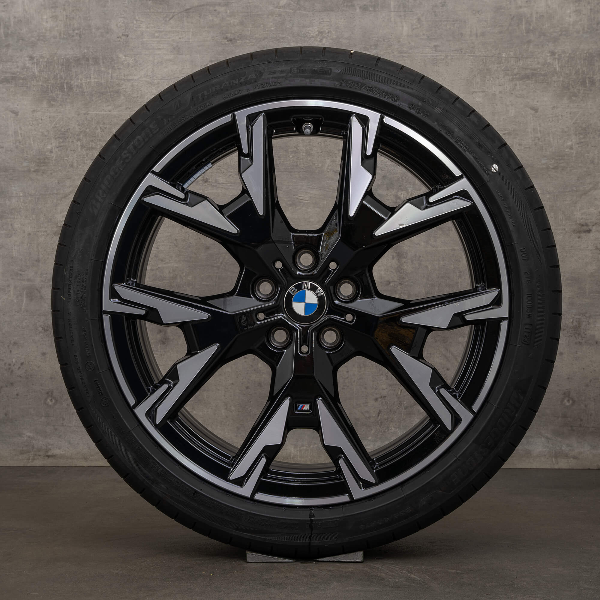 Original BMW 1er Felgen 19 Zoll F70 M135 xDrive Sommerräder 5A45267 jet black glanzgedreht