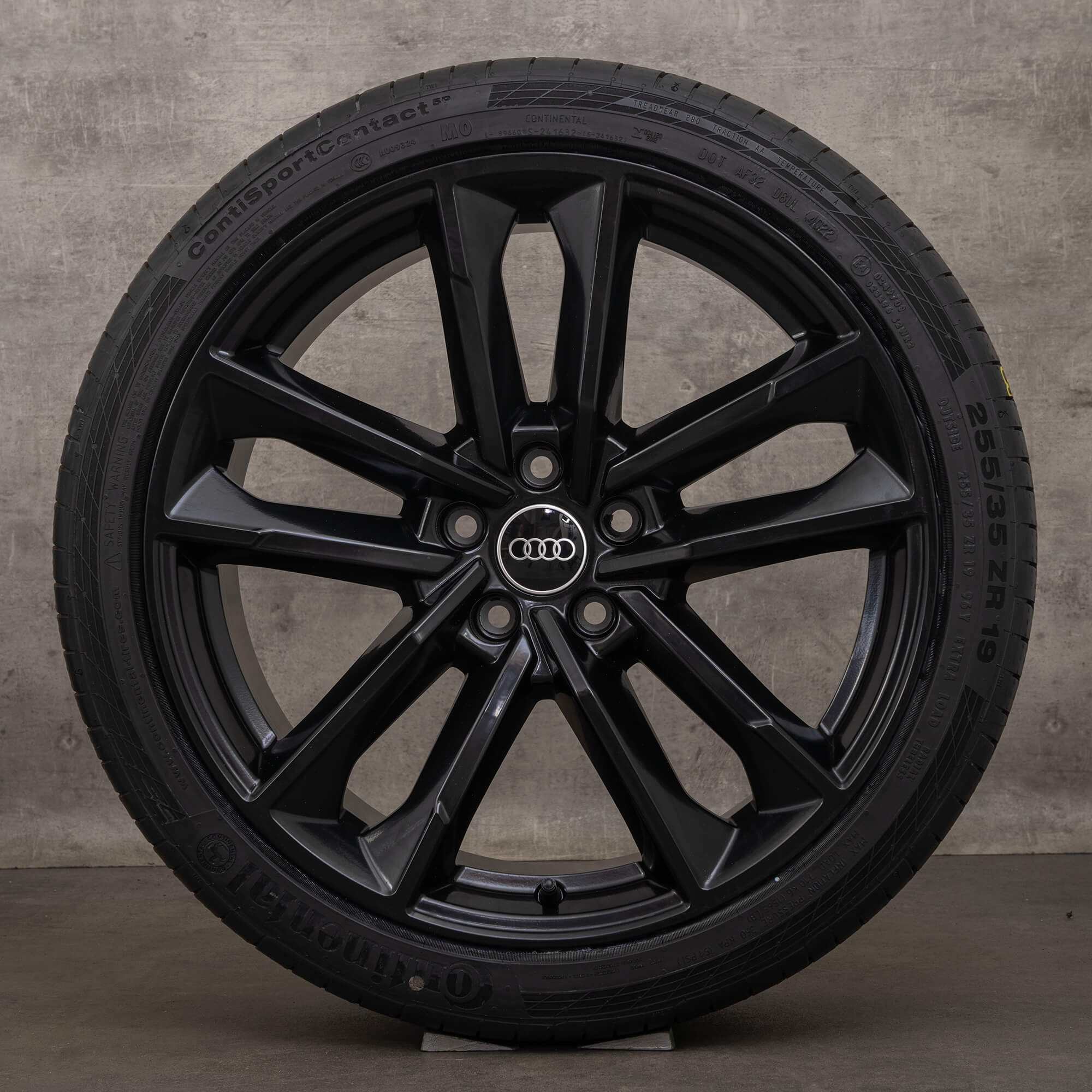 OEM Audi A5 S5 F5 8W B9 19 inch winter tires rims 8W0601025DC black