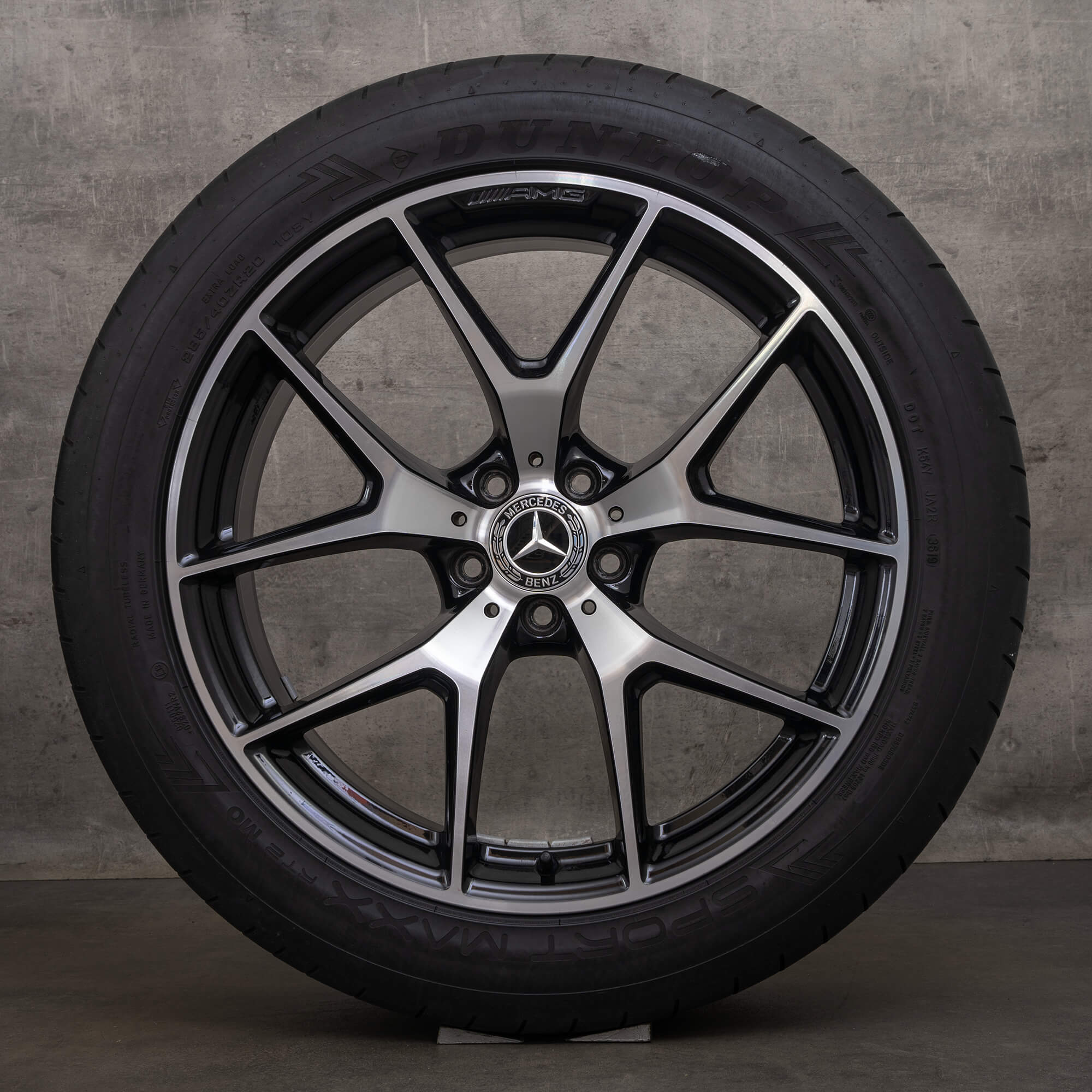 OEM AMG Mercedes Benz GLC43 20 inch X253 C253 4Matic rims summer tires A2534015500 A2534015600 black wheels