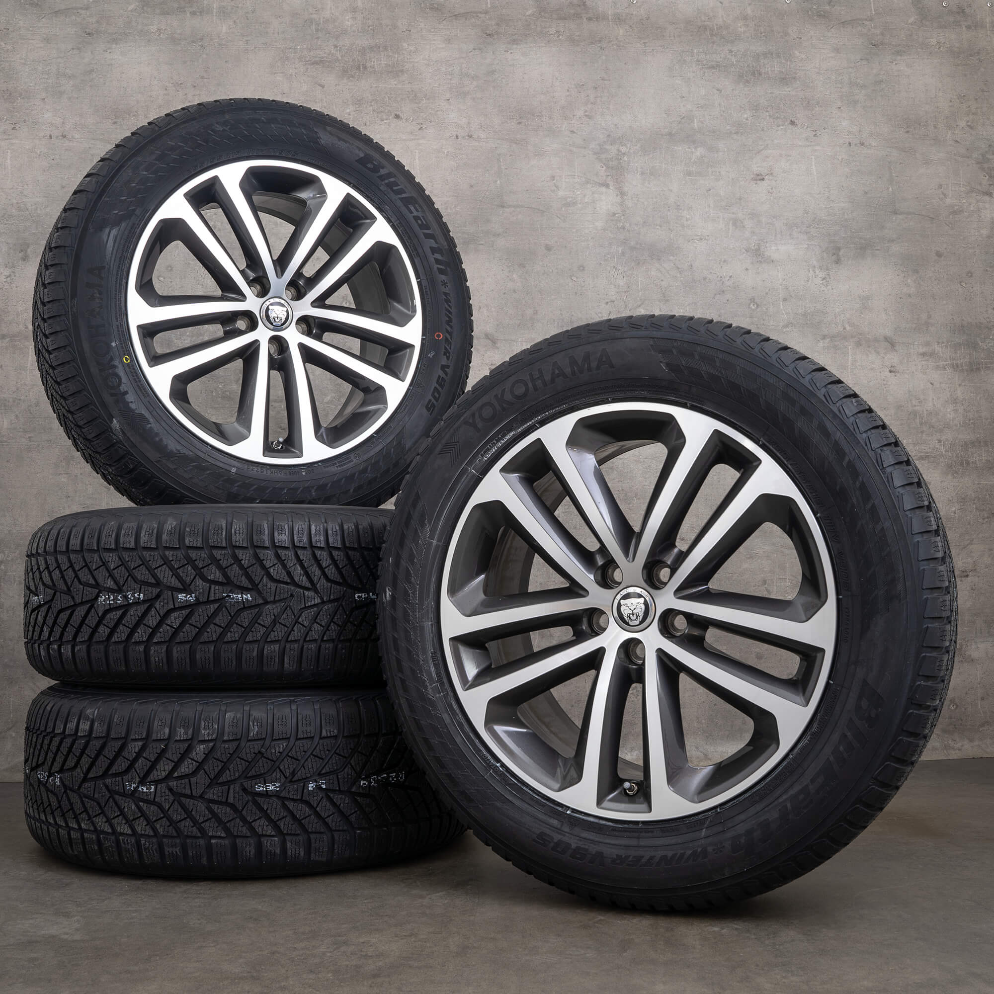 Cerchi Jaguar da 19 pollici, F-Pace cerchi in alluminio, pneumatici invernali, ruote