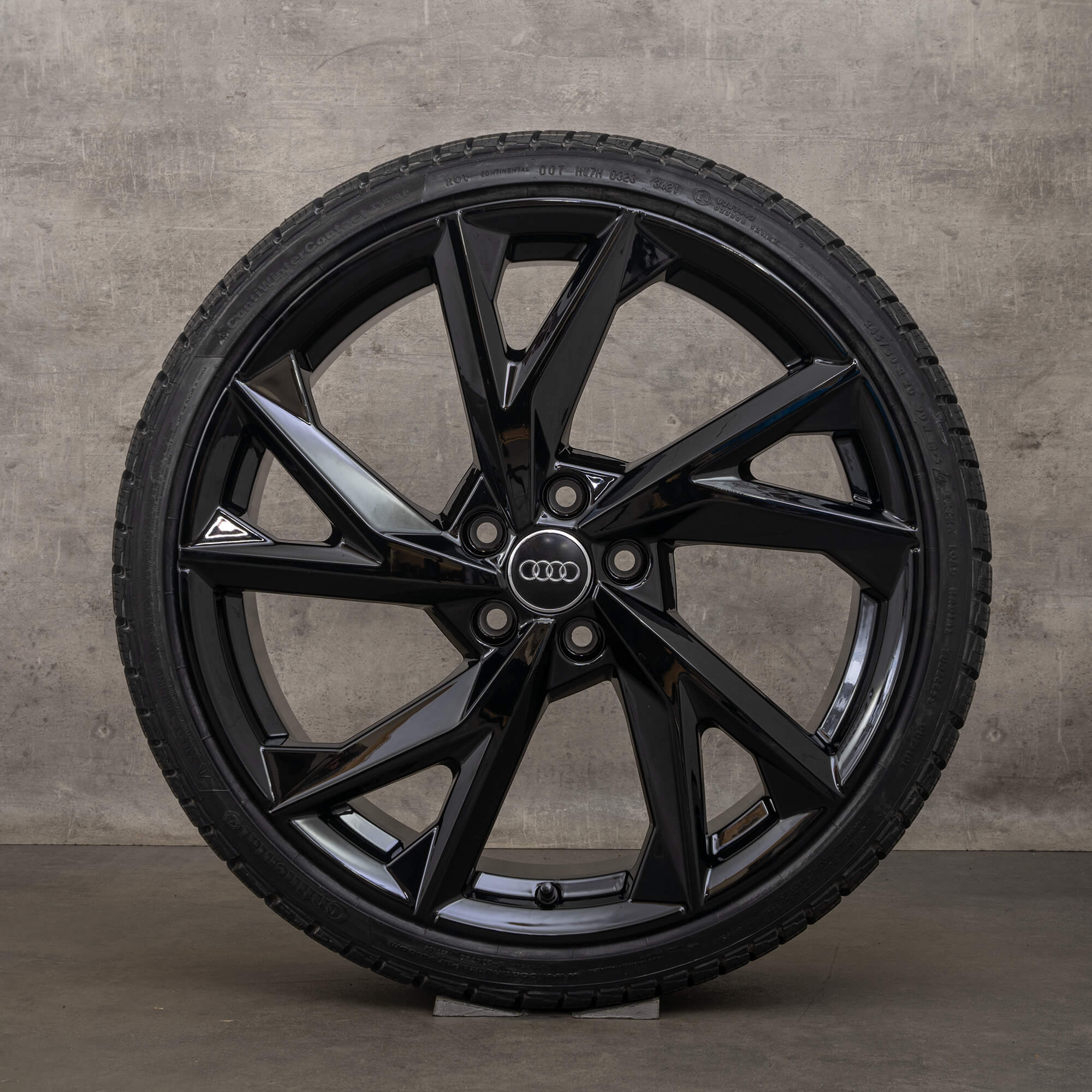 Jante originale Audi R8 4S 20 inch anvelope de iarnă 4S0601025BS 4S0601025BR roți negre