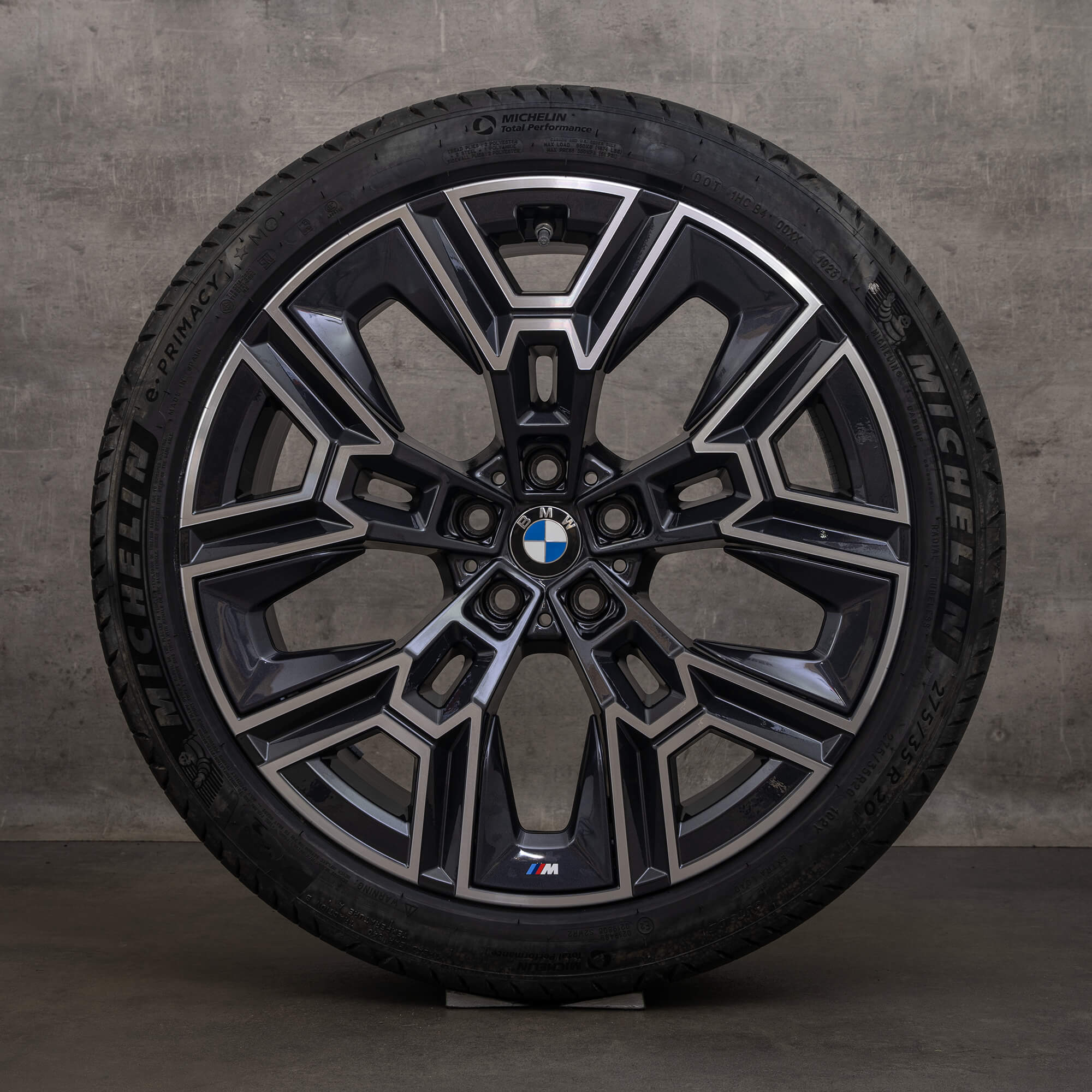 OEM BMW 5 Series i5 rims 20 inch G60 G61 summer wheels 5A324E8 5A324E9 Styling 939 M midnight grey high-sheen