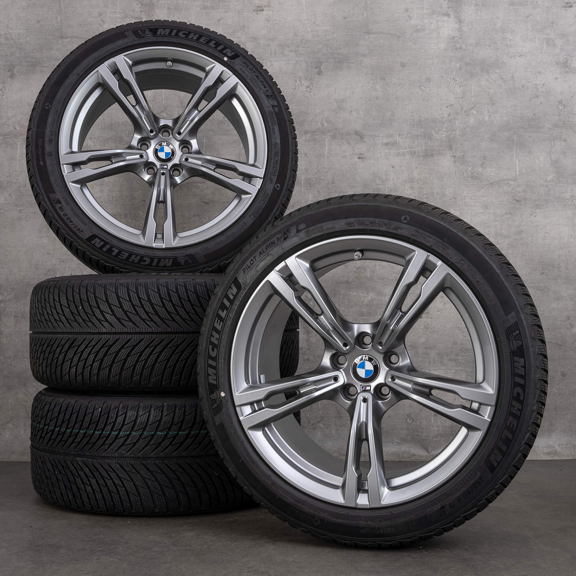 BMW 19 palcové ráfky M5 F90 zimni kola pneumatiky hliníkové styl M705 5 mm