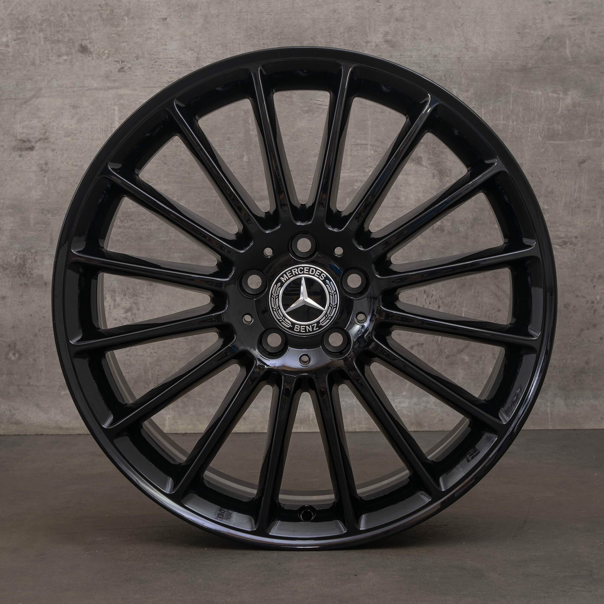 Jantes originais Mercedes Benz V-Class Vito Viano W447 19 polegadas A4474012700 preto brilho