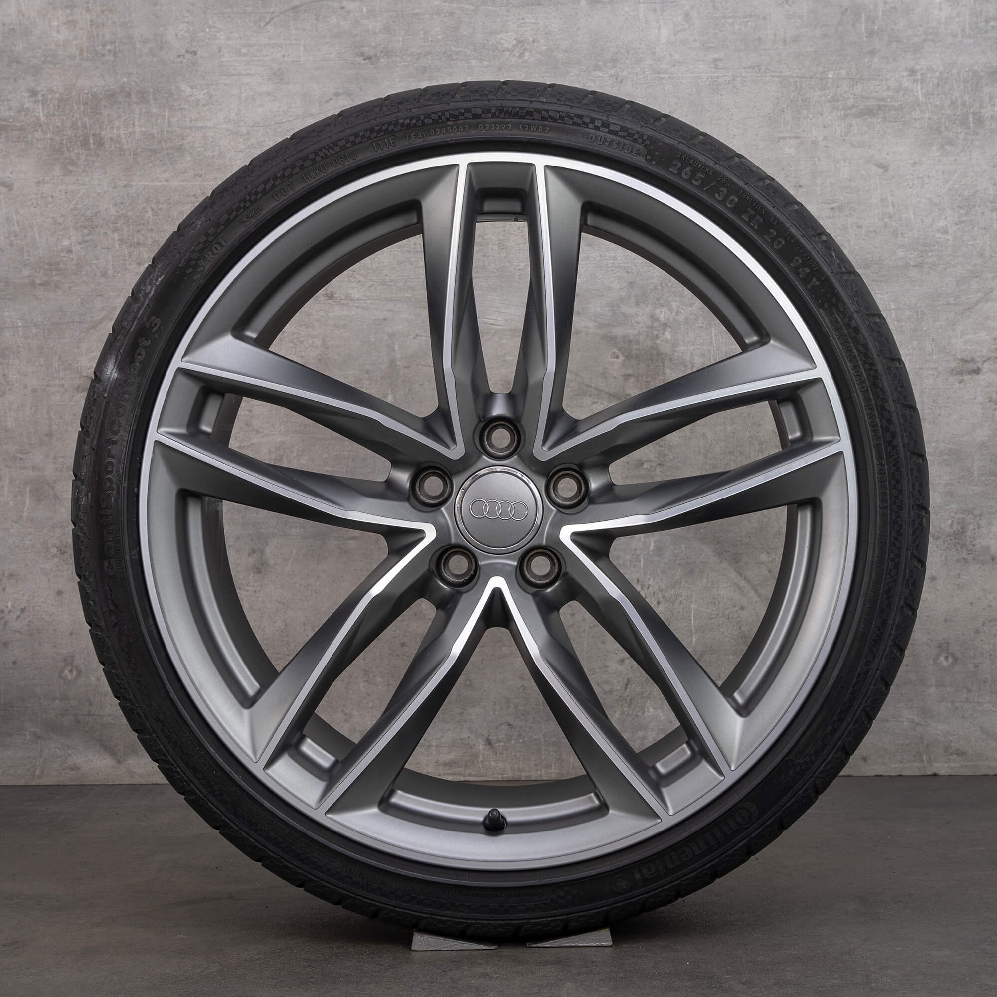 Audi A5 S5 B8 8T summer wheels 19 inch tires rims 8T0601025DG