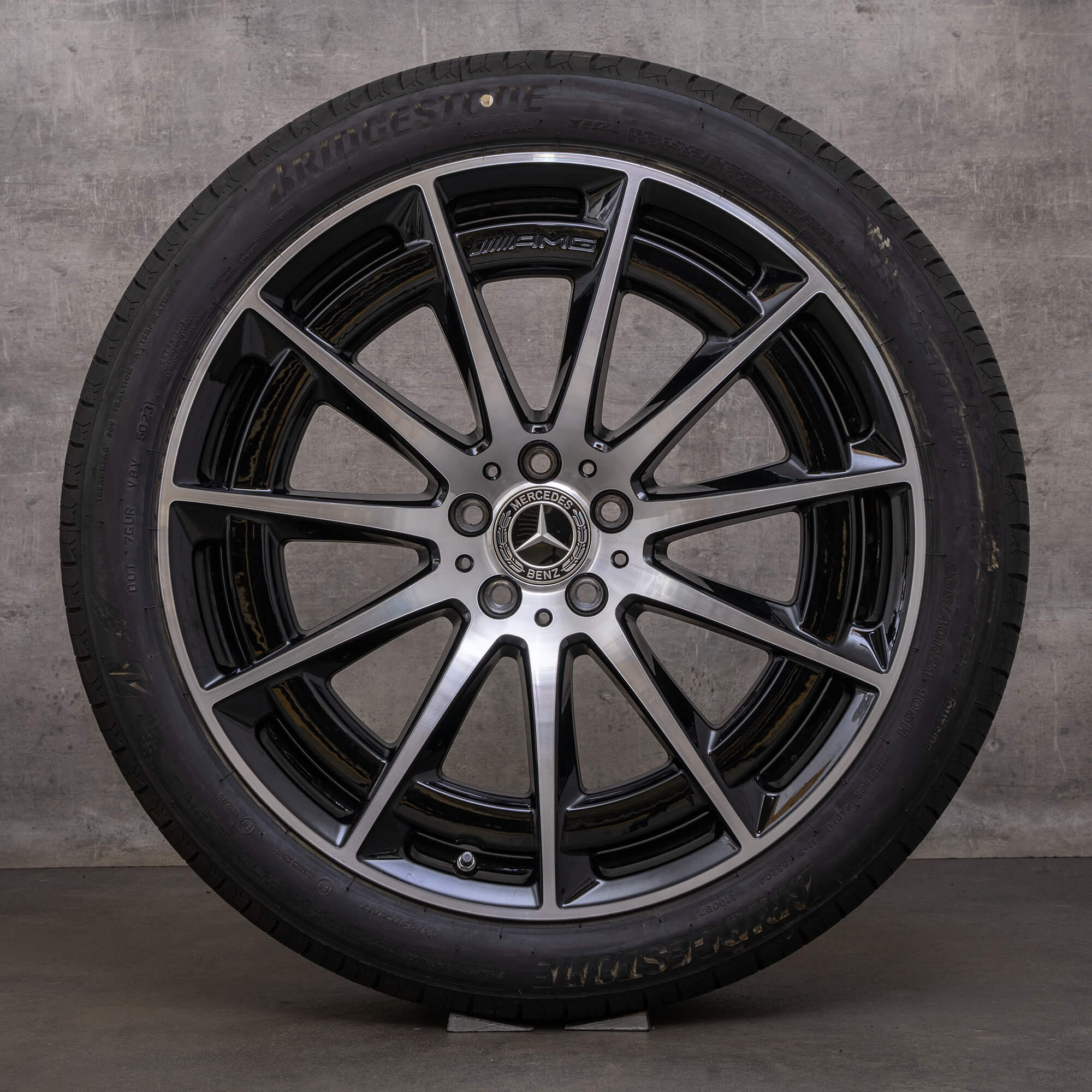 Originele Mercedes Benz EQS 53 4Matic AMG velgen 21 inch V297 zomerwielen A2974011400 zwart glanzend gedraaid NIEUW