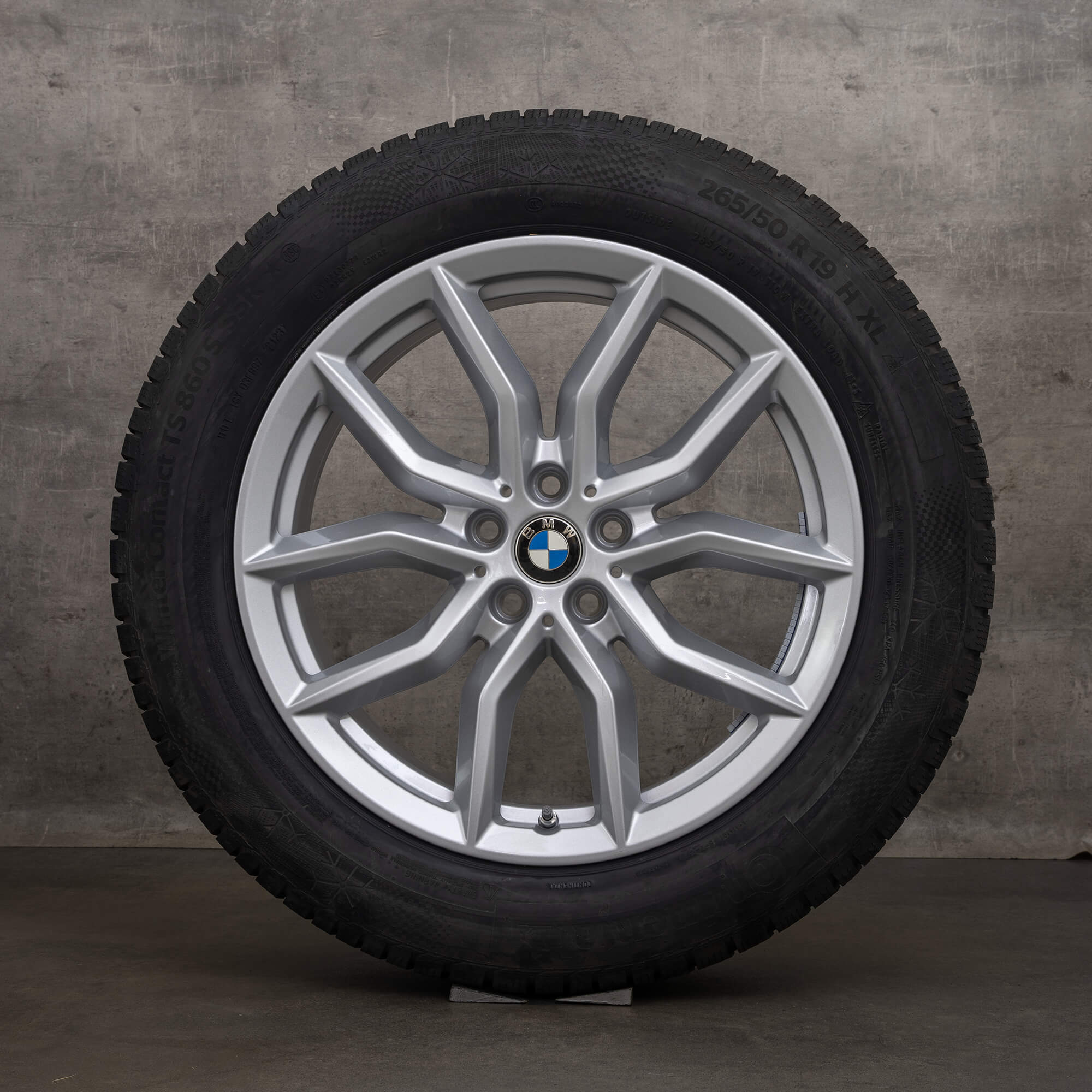 Originální zimni alu kola BMW X5 X6 19" G05 G06 styl ráfků 734 6880685 stříbrná NOVINKA