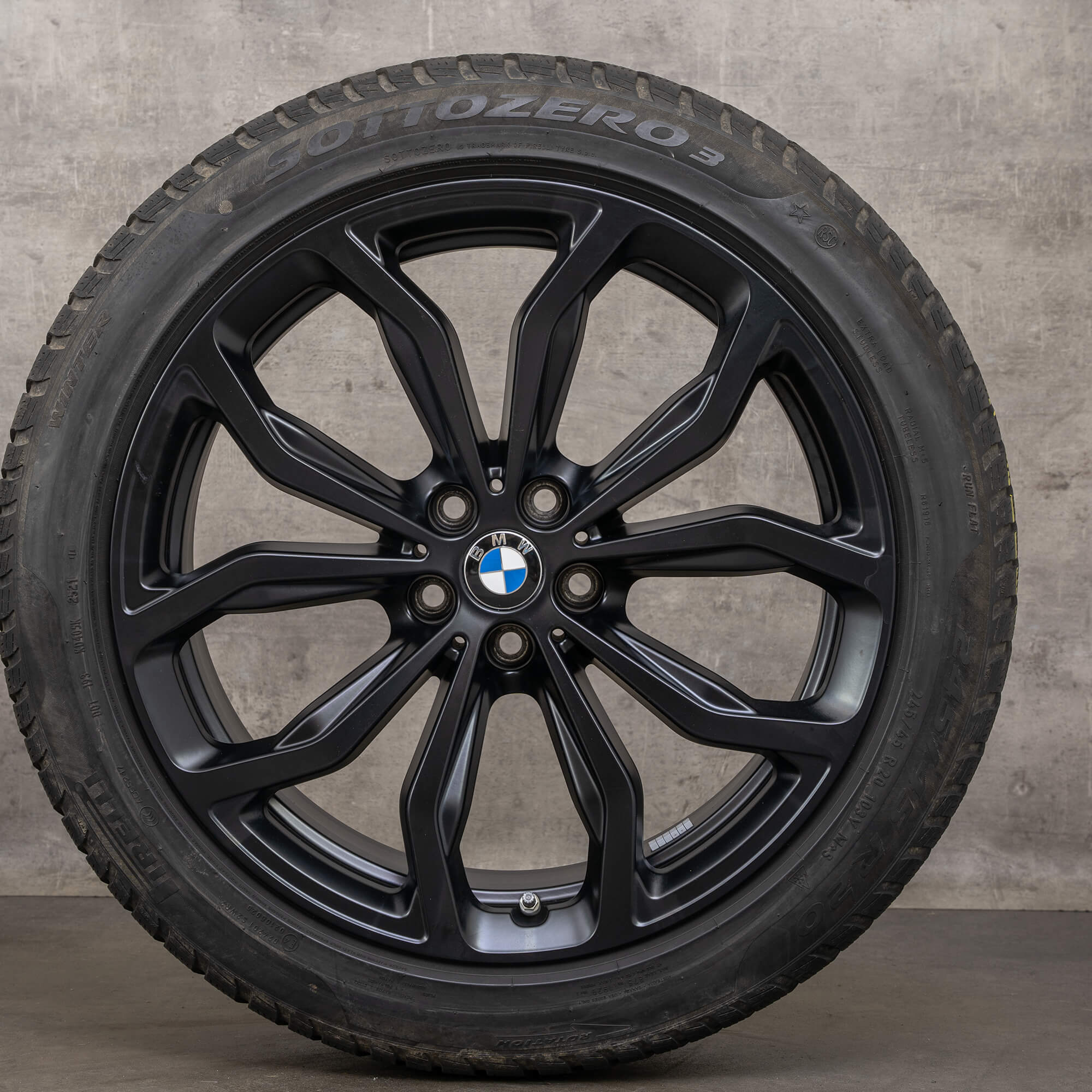 Original BMW X3 X4 Winter wheels 20 inches G01 G02 Styling jantes 695 6881208 6881209 black matt