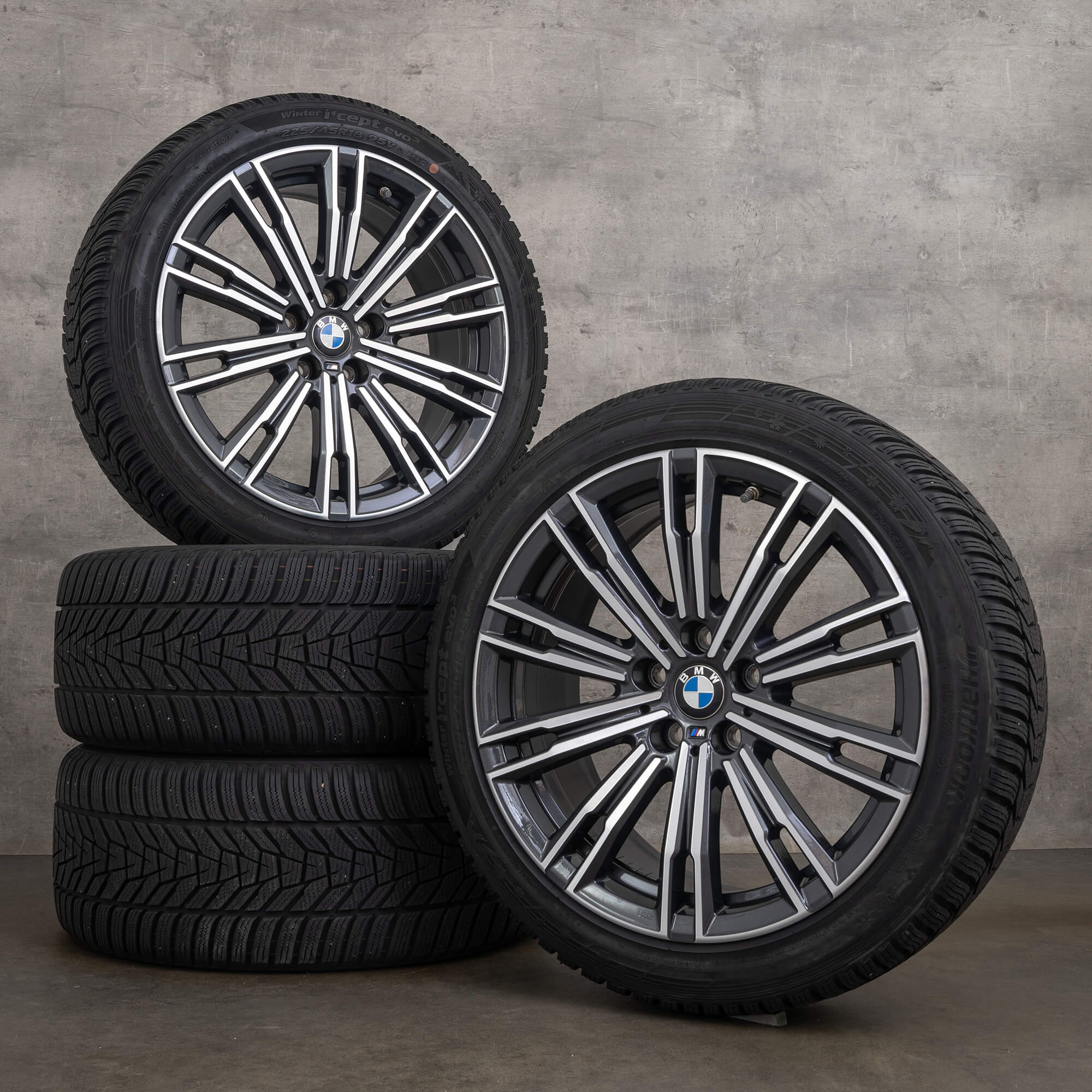 OEM BMW 2 Series G42 3 G20 G21 4 G22 18 inch winter wheels rims 790 M tires 8089890 8089891