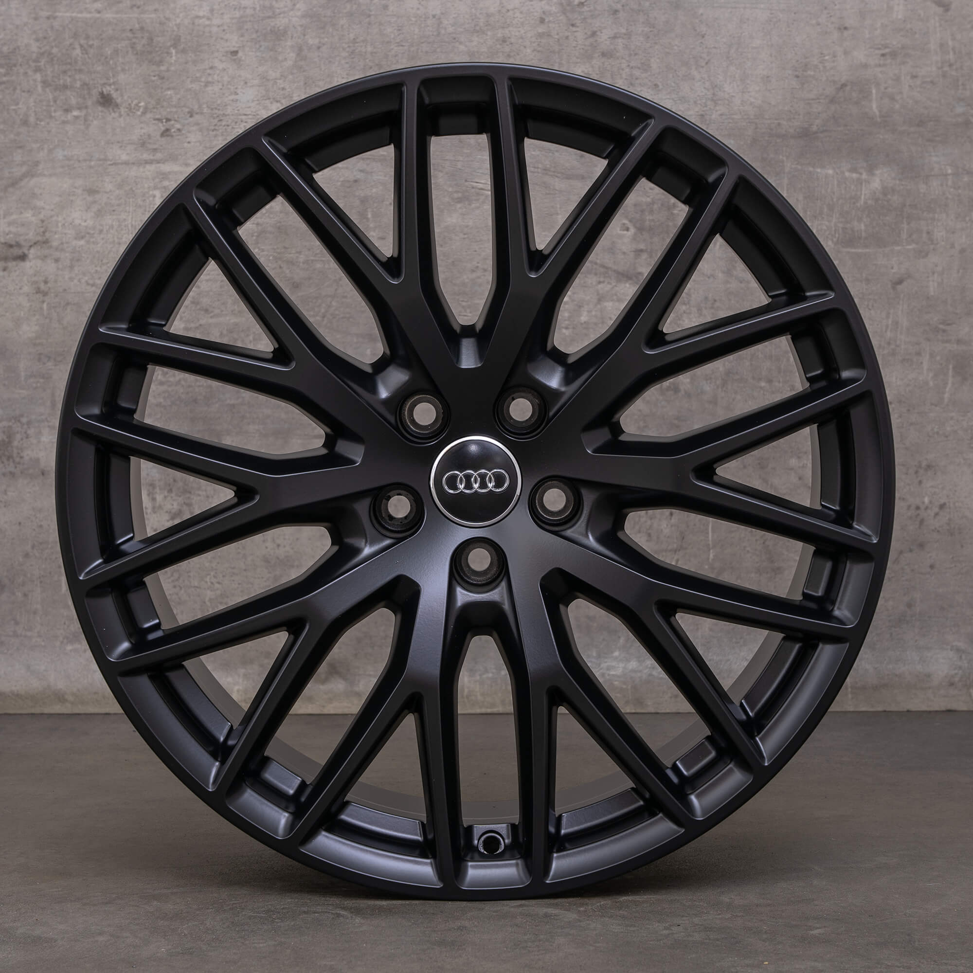 Originele Audi Q7 SQ7 wielen 20 inch 4M 4M0601025Q zwart satijn afwerking