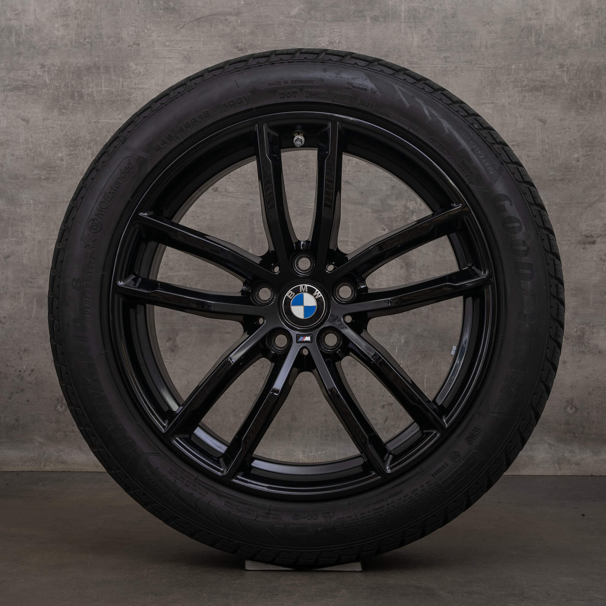 Jantes originais BMW Série 5 8 18 polegadas G30 G31 G14 G15 G16 rodas de inverno 8747407 Estilo 662 M preto