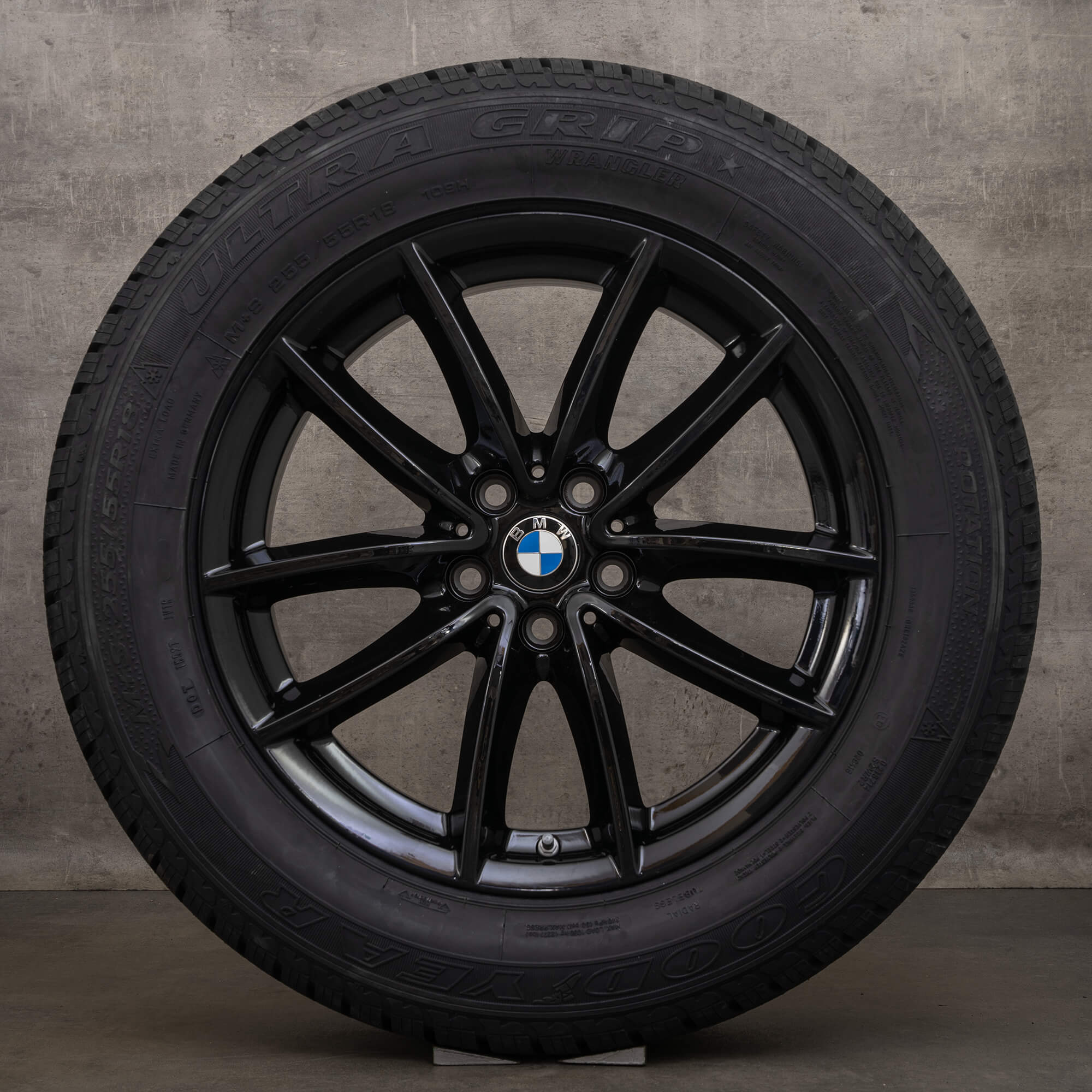 Jante originale BMW X5 G05 X6 G06 18 inch anvelope iarna 618 6880684 negre