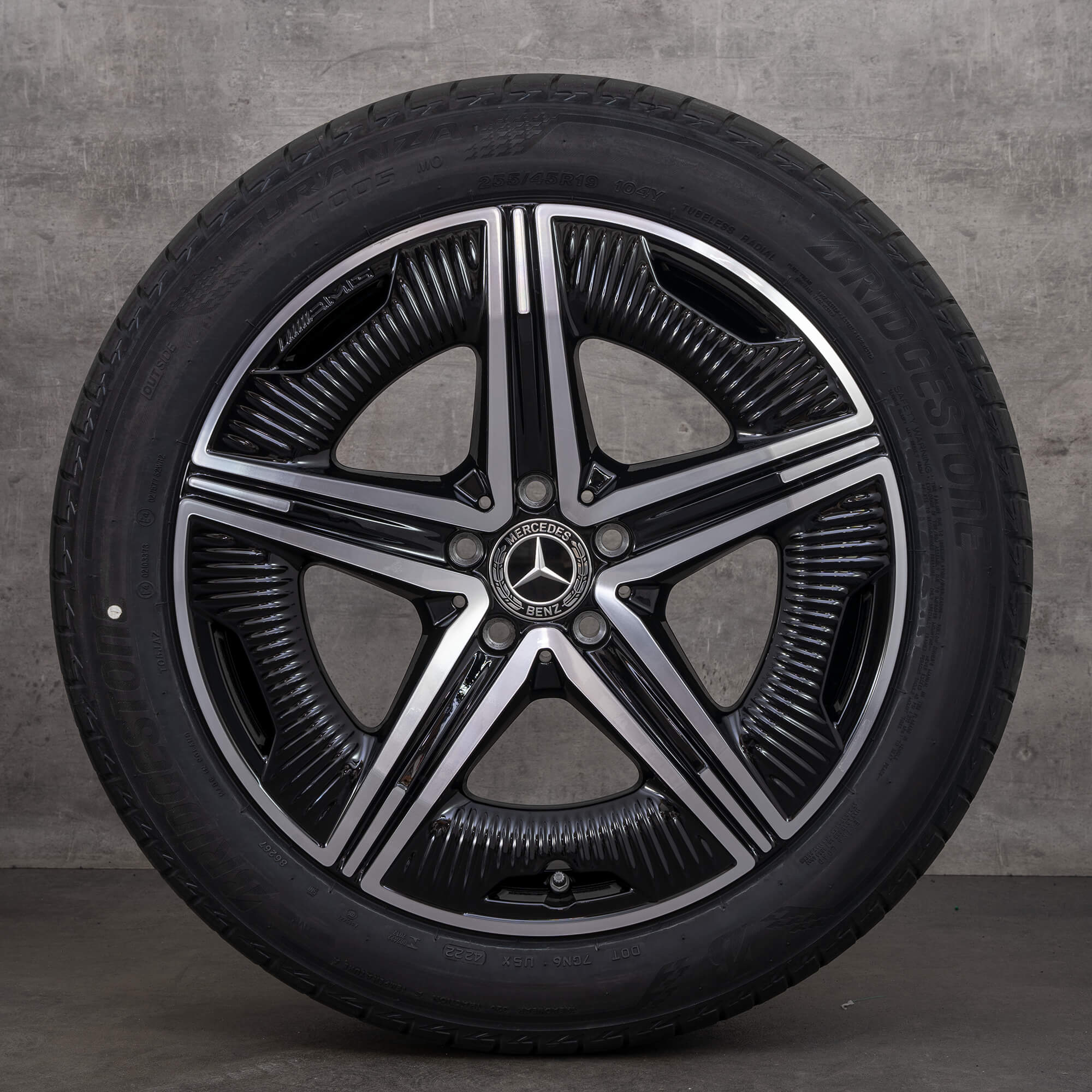 AMG 19 inch rims Mercedes EQE V295 summer tires wheels A2954012200