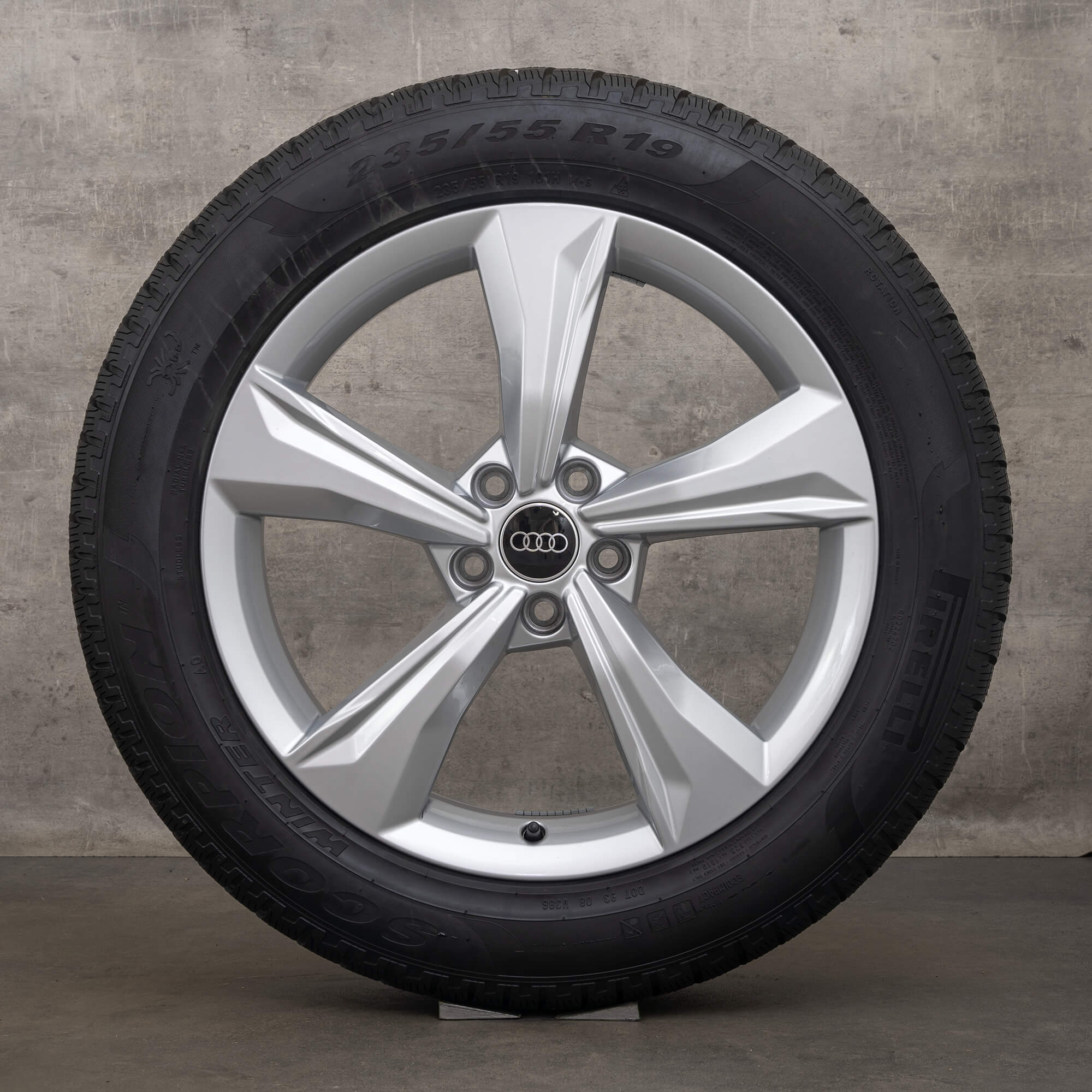 Original Audi Q5 SQ5 II FY 19 inch anvelope de iarnă 80A601025K roți jante aluminiu argintiu