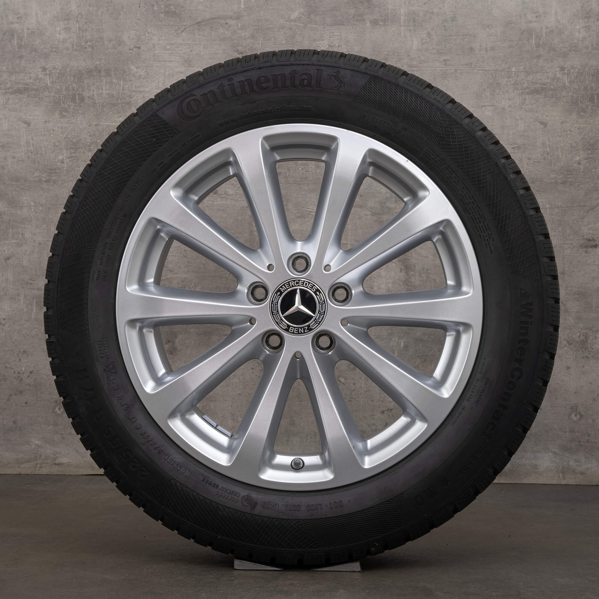 Jante de iarnă Mercedes Benz Clasa E originale 17 inch W213 S213 C238 A238 jante A2134011300 argintiu